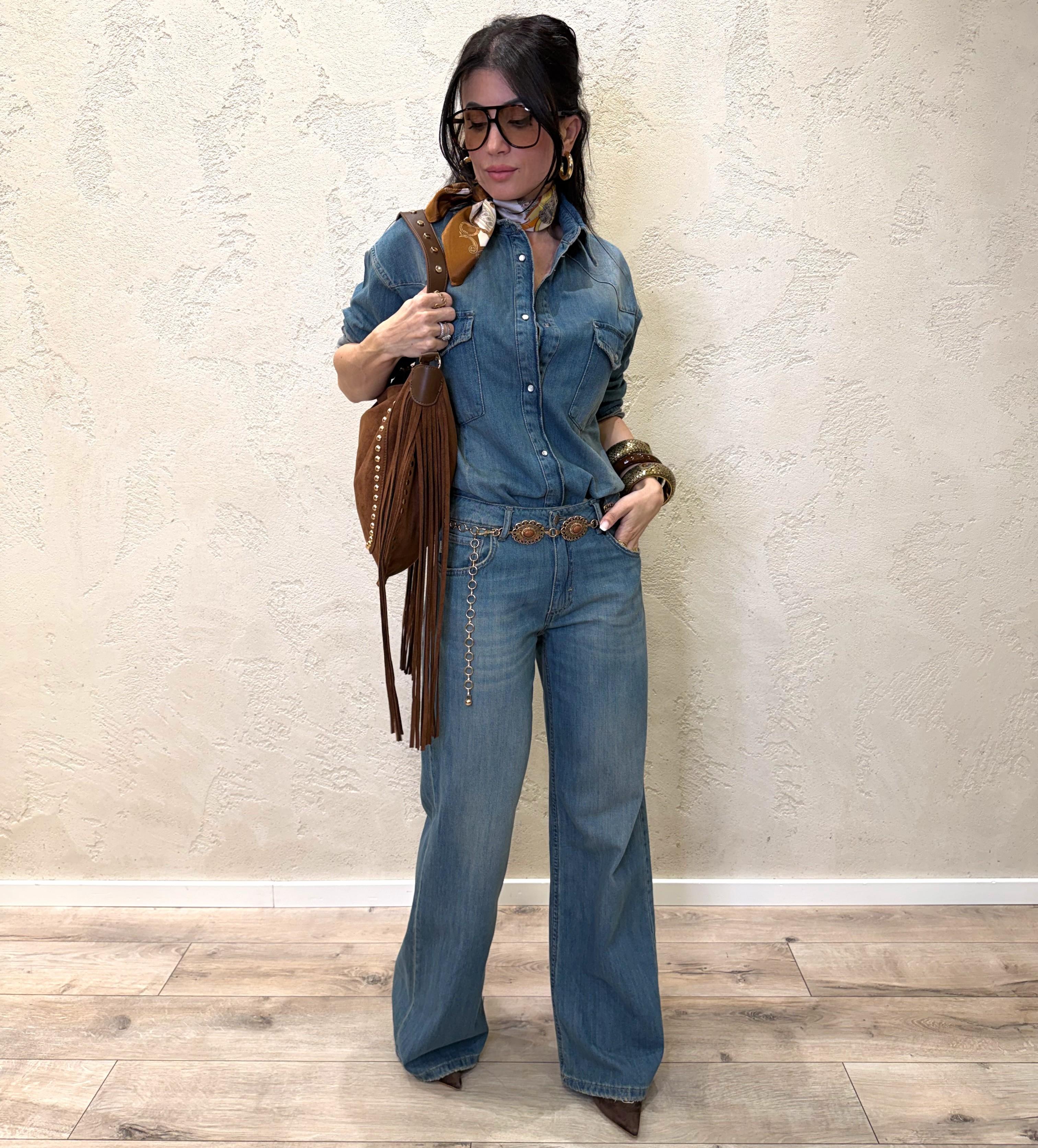 jeans modello melody a gamba dritta DAB5309 DENIM VICOLO 
