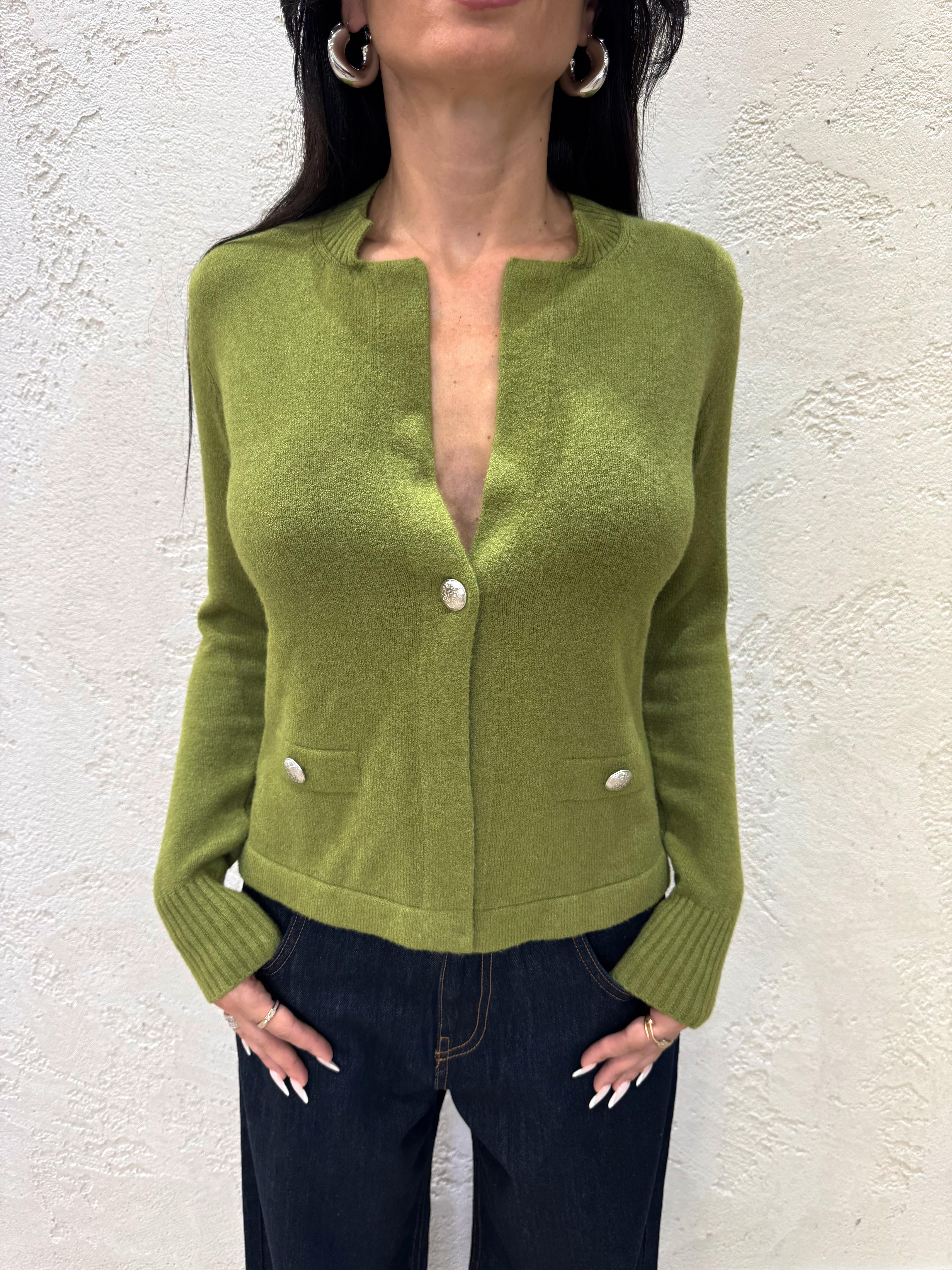 giacchino in maglia 78058 OLIO SUSY MIX 