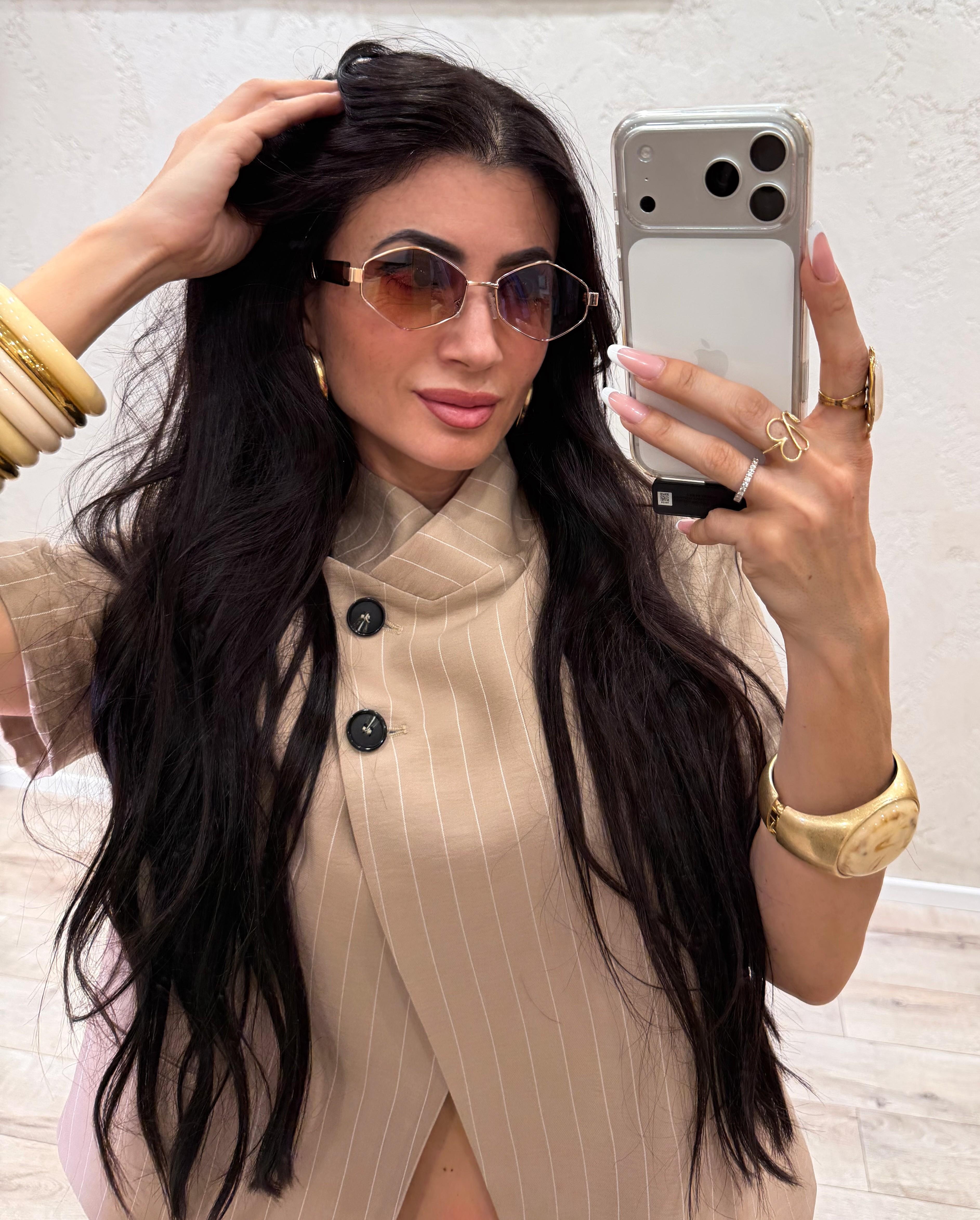 occhiale da sole modello "vogue shadow" VOGUESHADOW MARRONE ELEVI 