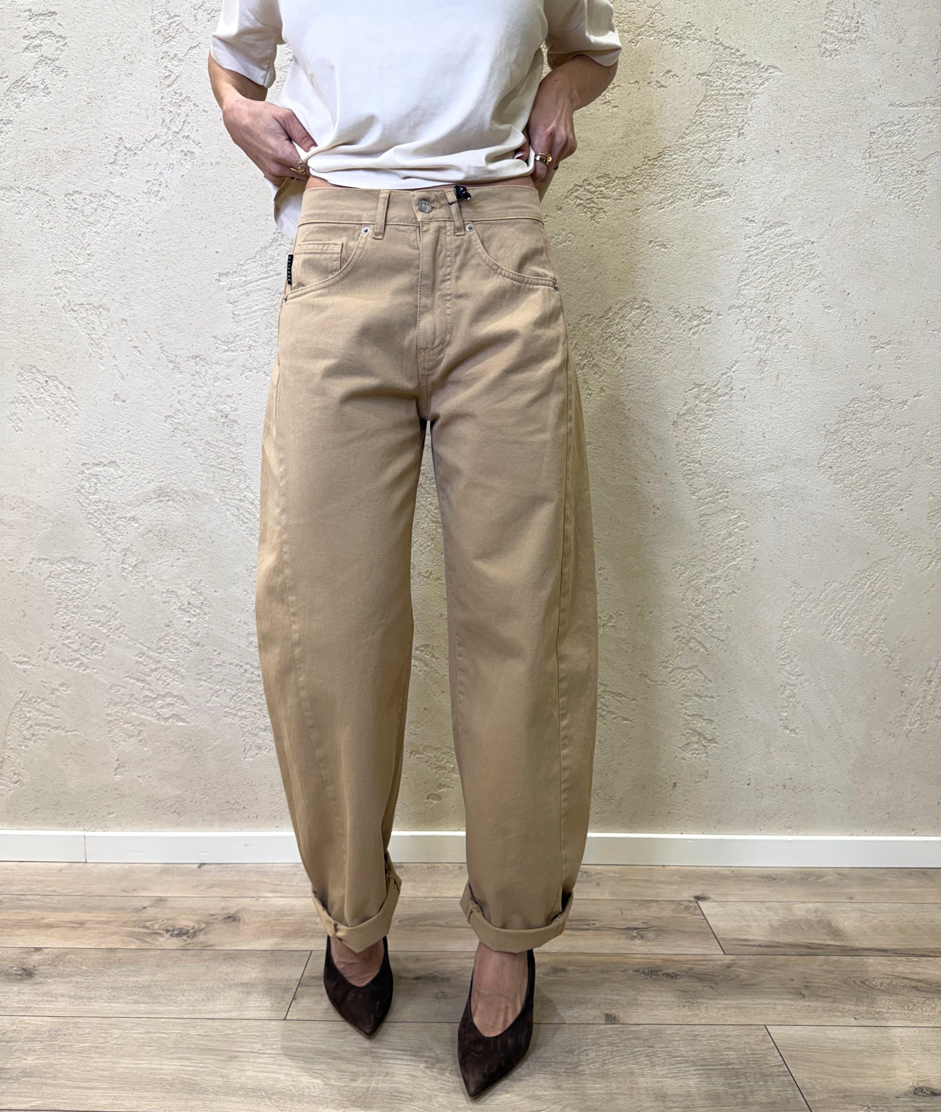 jeans modello lucy barrel fit PLS-Q276 SABBIA HAVEONE 