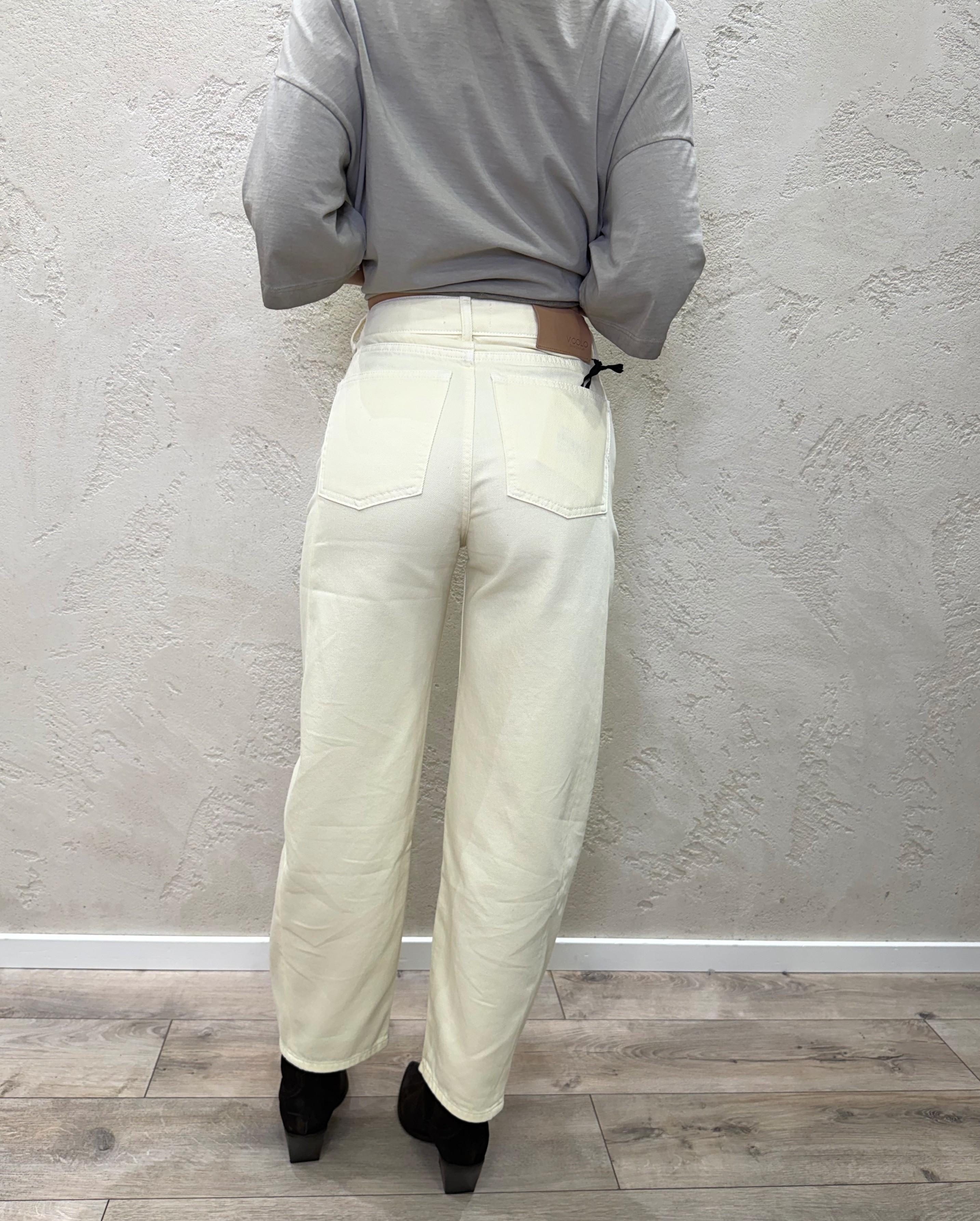 jeans modello chiara a baloon DAB5150 GIALLO PASTELLO VICOLO 