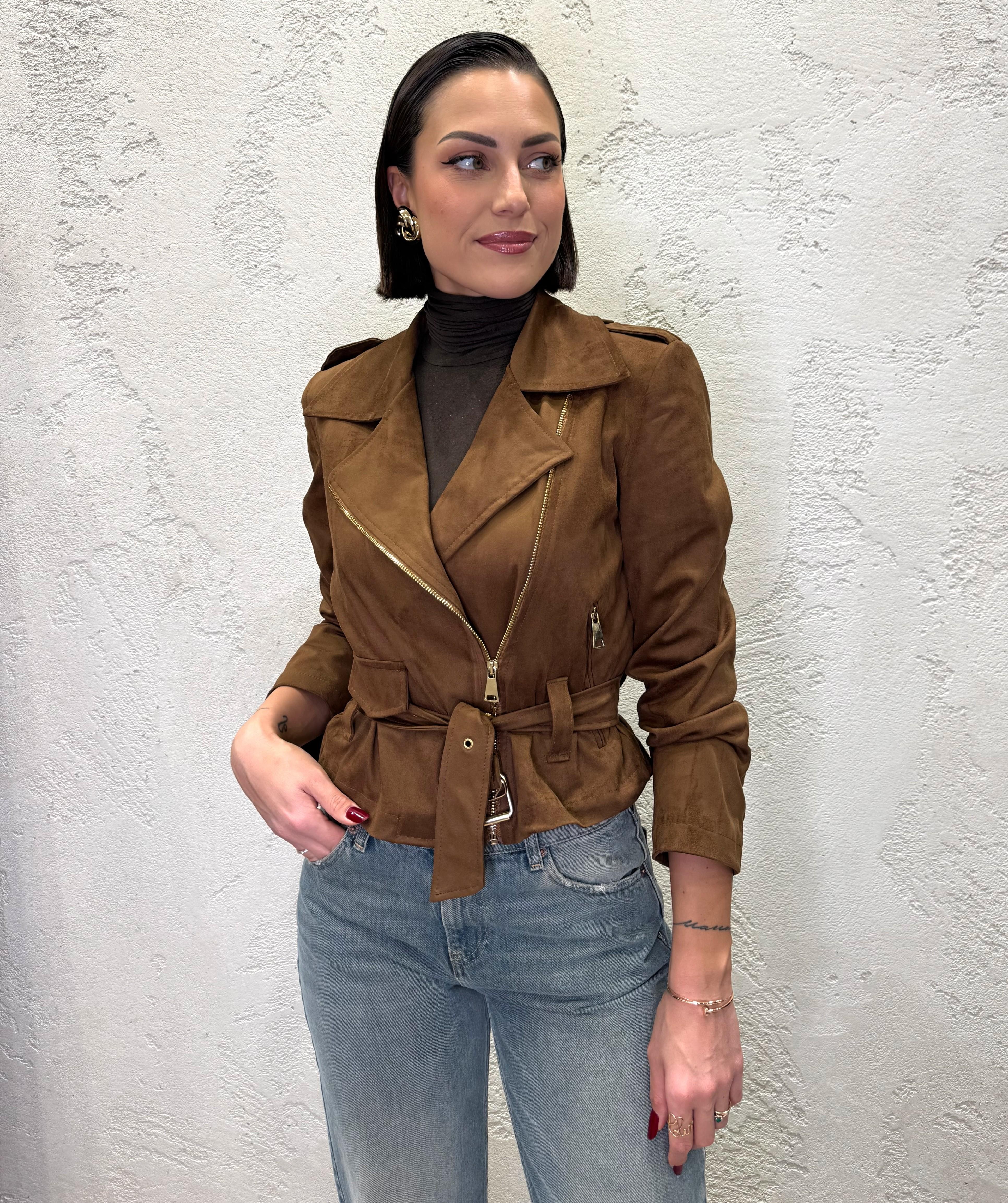 chiodo scamosciato J1055Z69 CUOIO SUSY MIX 