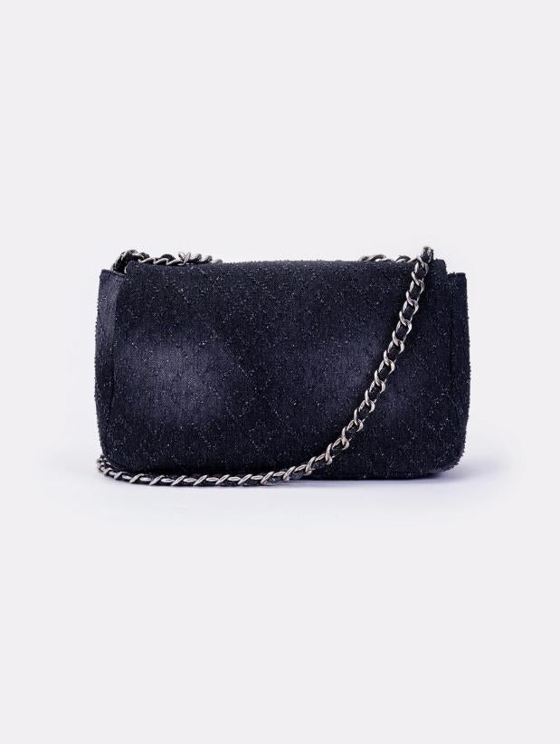 borsa a spalla in denim con catena XF0038 DENIM VICOLO 
