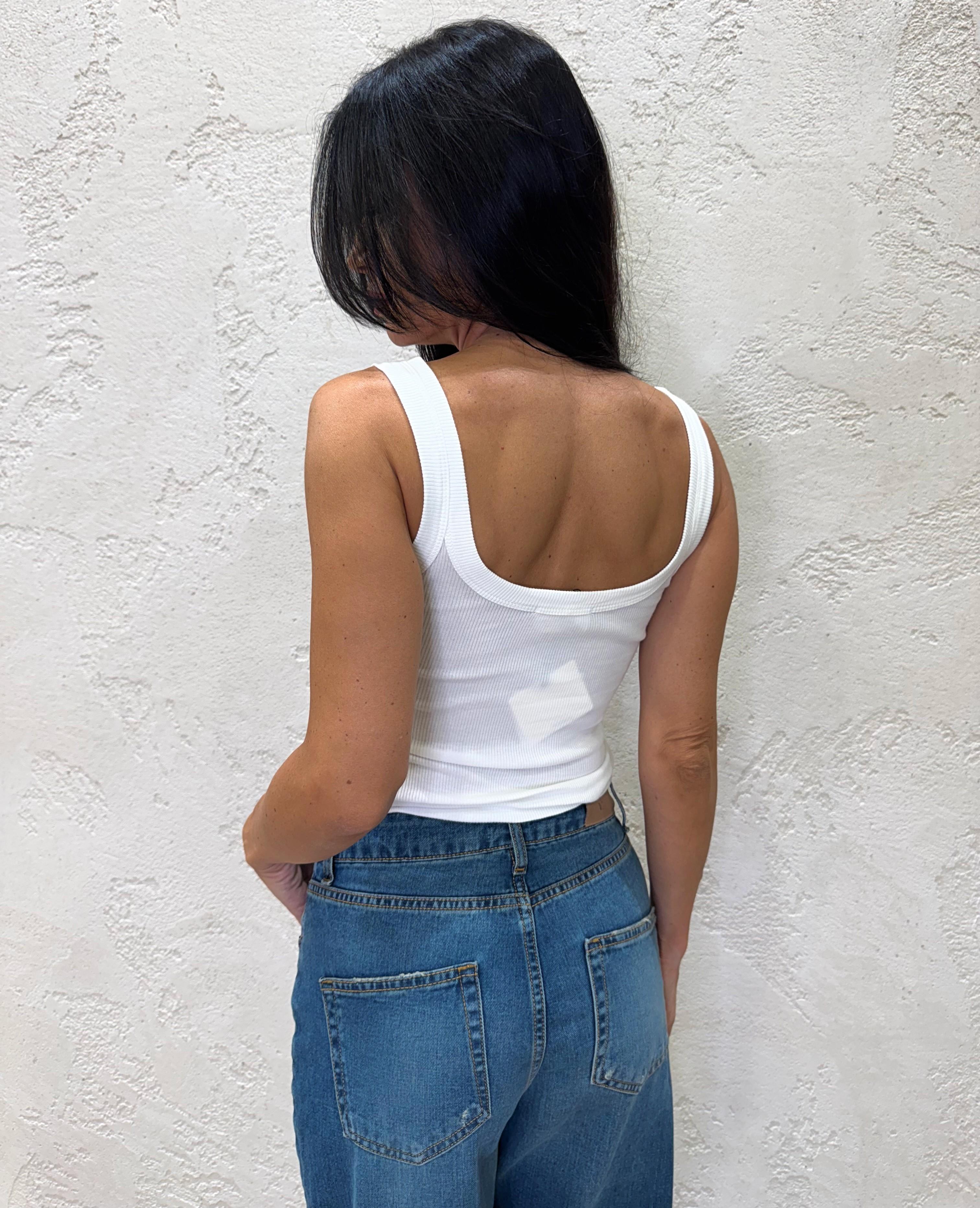 body a costine UF0020 BIANCO VICOLO 