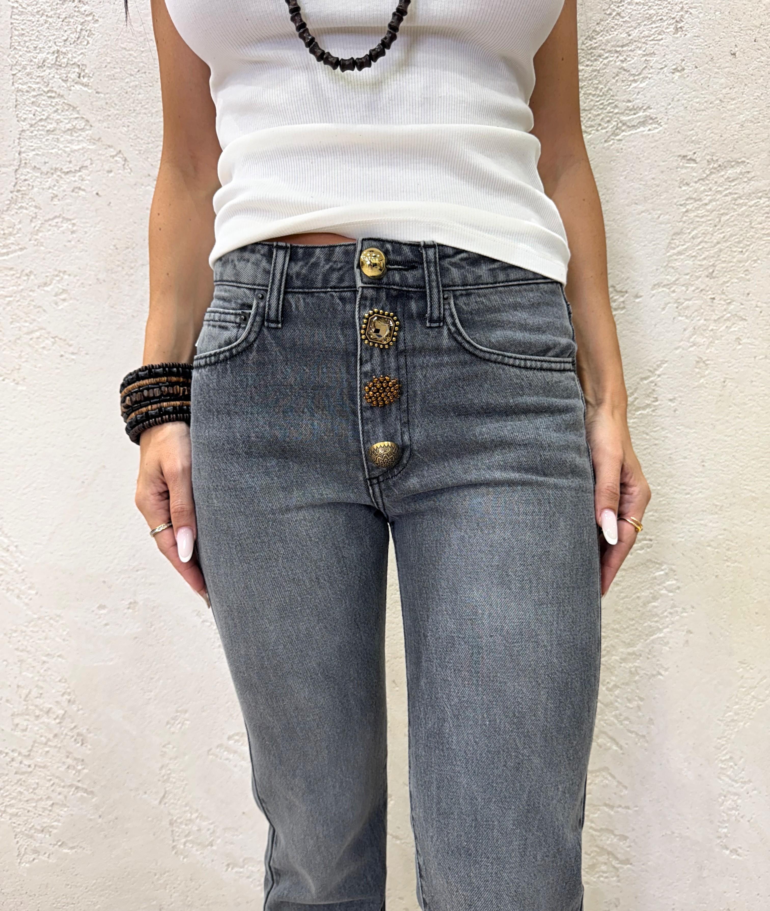 jeans modello zoe DF5043 GRIGIO VICOLO 