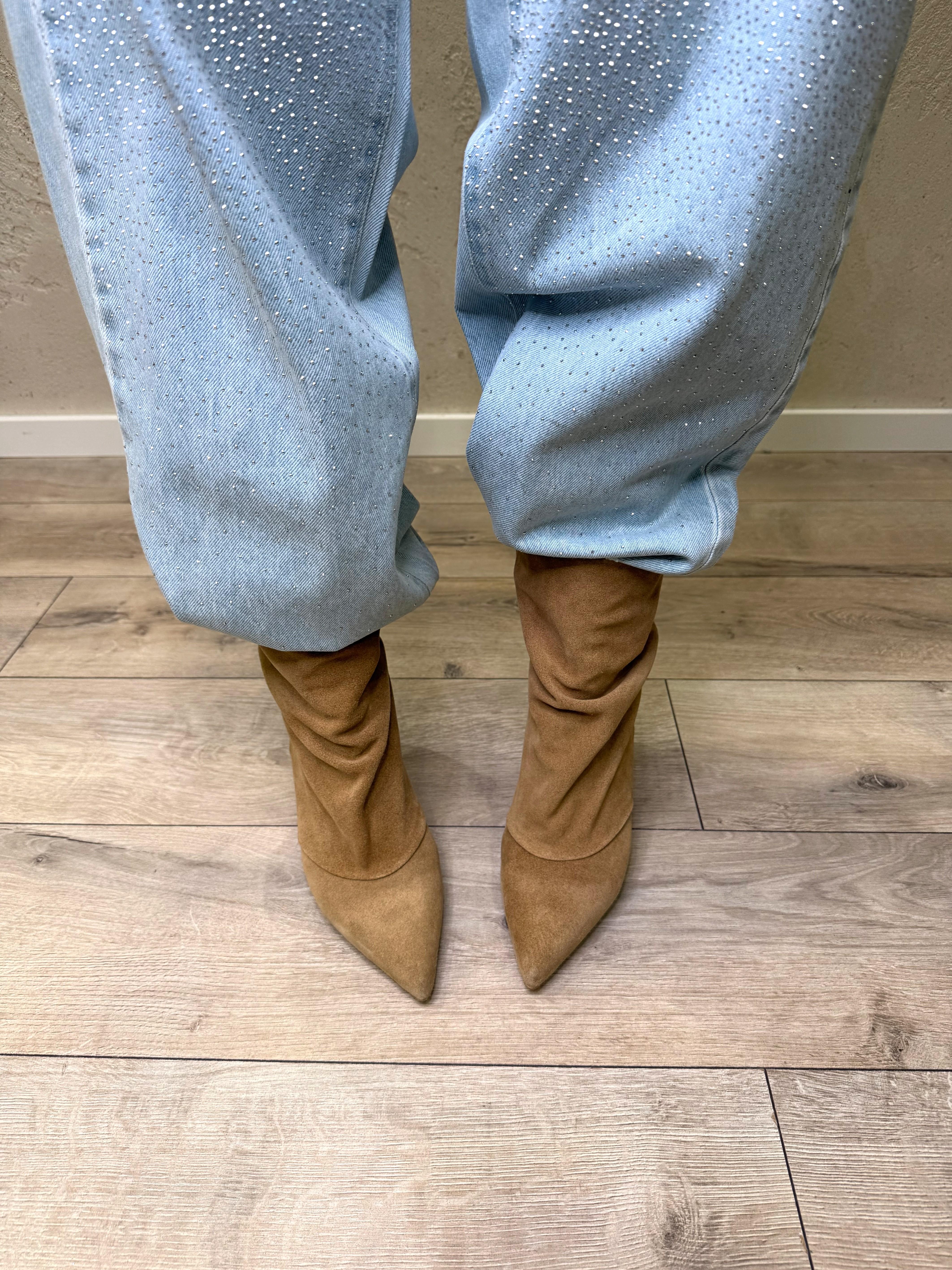 stivaletto in camoscio RGLEO02CAM DESERTO OVYE' 