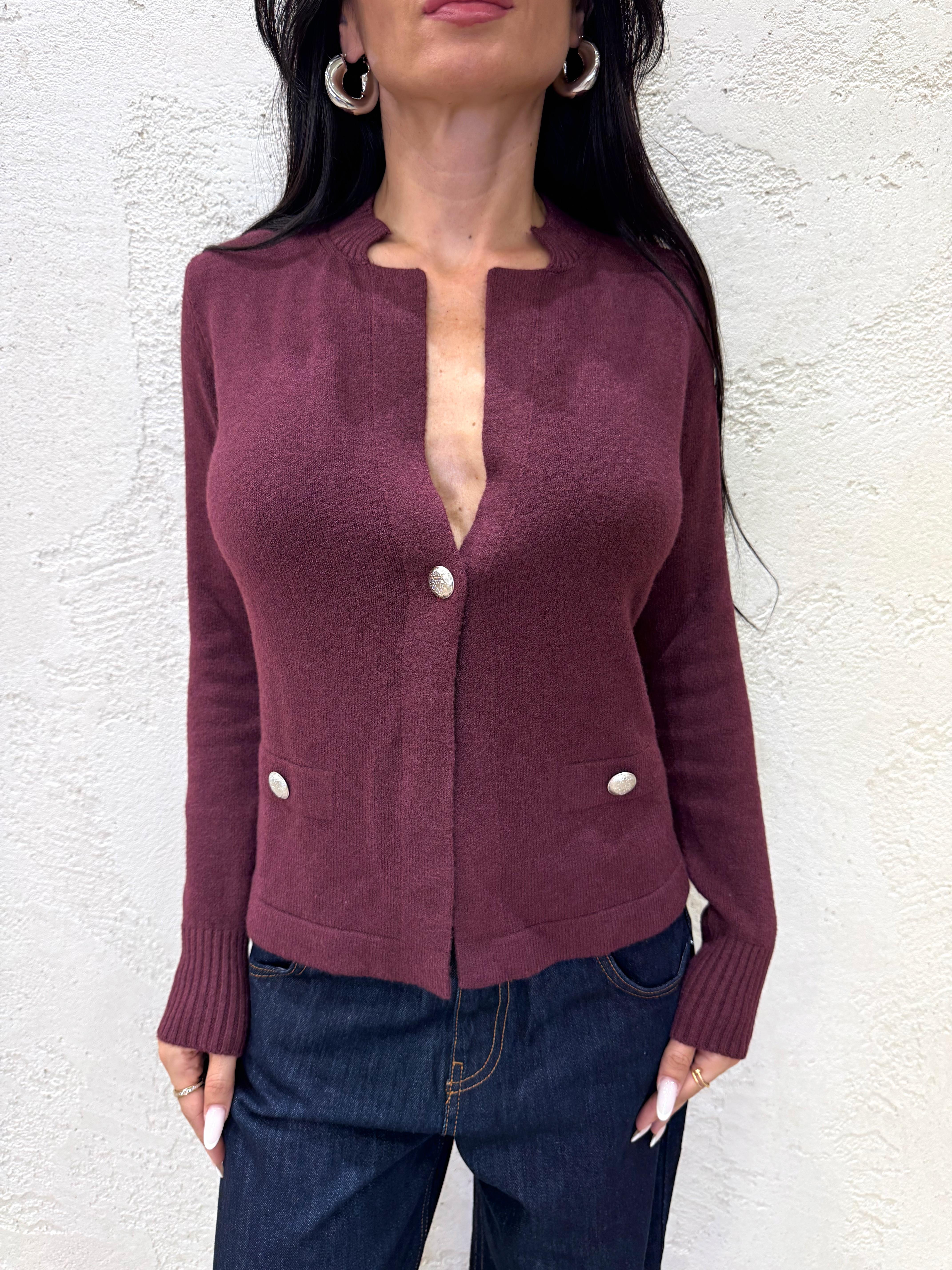 giacchino in maglia 78058 BORDEAUX SUSY MIX 