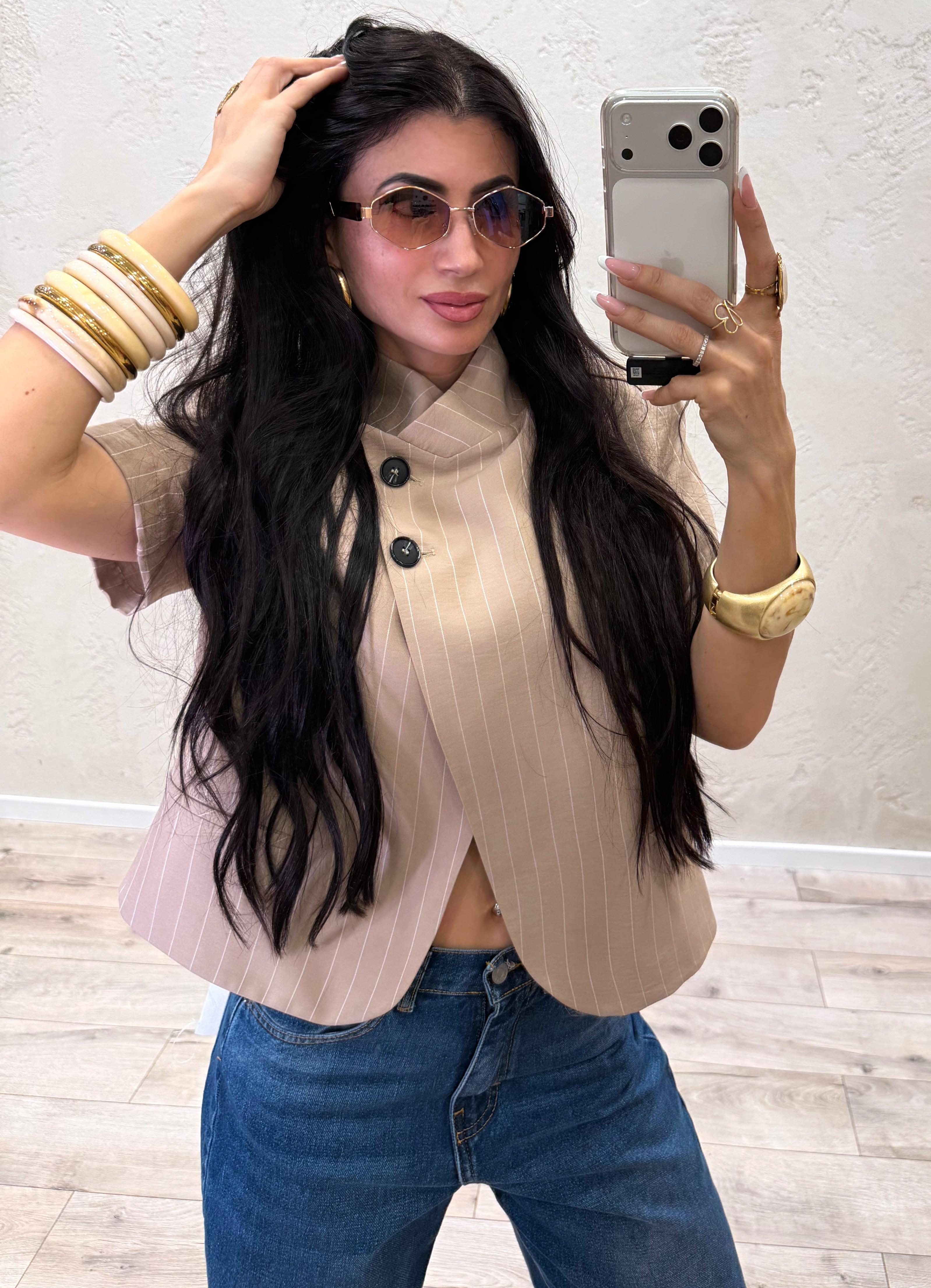 occhiale da sole modello "vogue shadow" VOGUESHADOW MARRONE ELEVI 