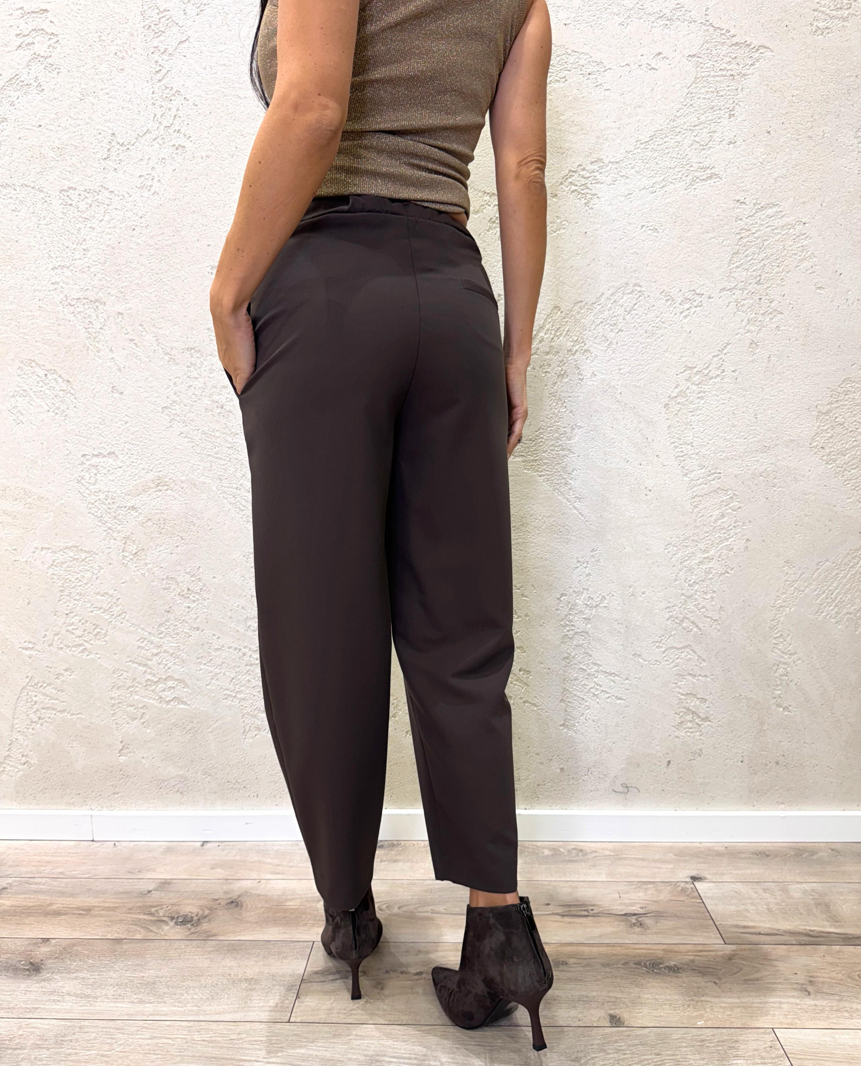 pantaloni carrot fit TF0373 MORO VICOLO 