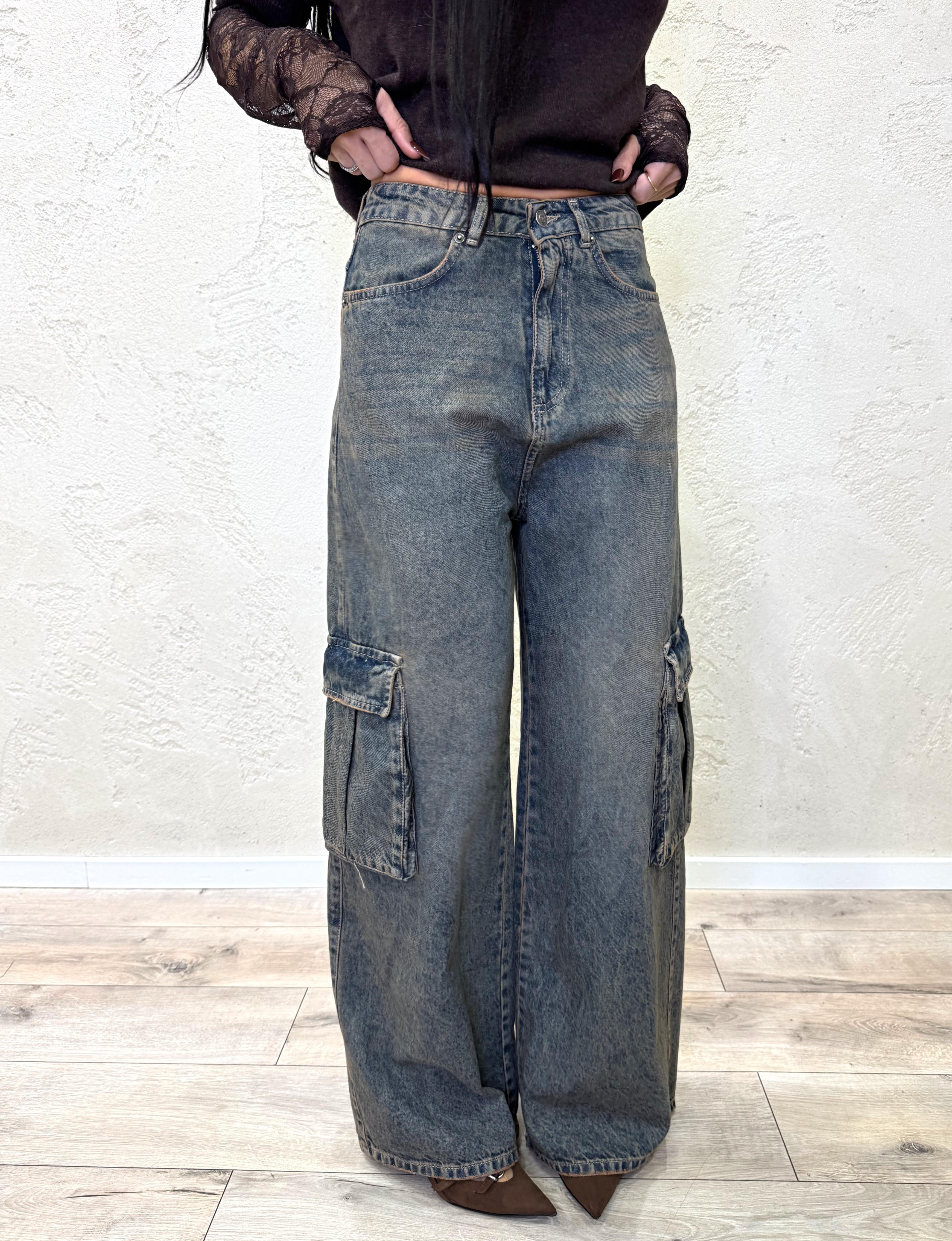 jeans modello giusi cargo GIUSI-CARGO THE TENSIONE IN 