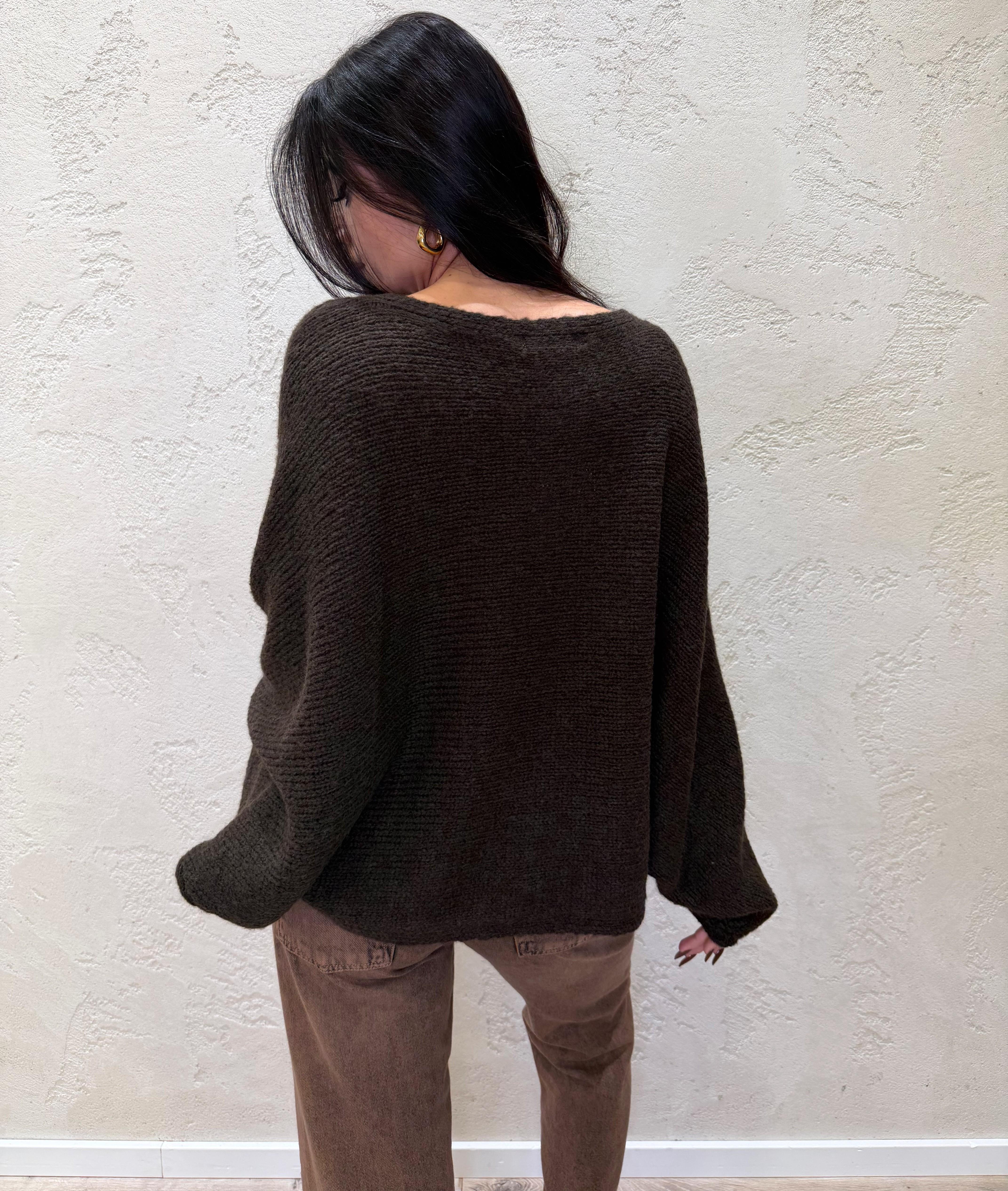 cappa in maglia incrociata CAPPAINCROCIO MORO ELEVI 