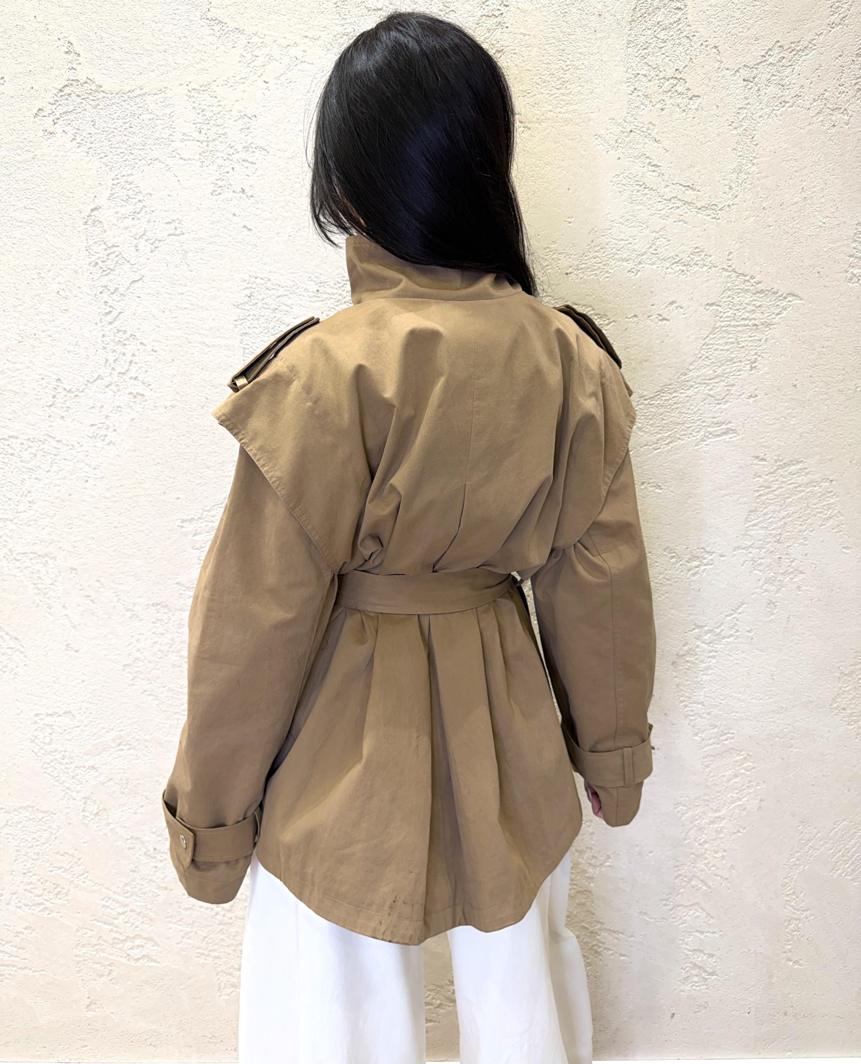 giacca sahariana con cintura 126077L CAMMELLO MOTEL 