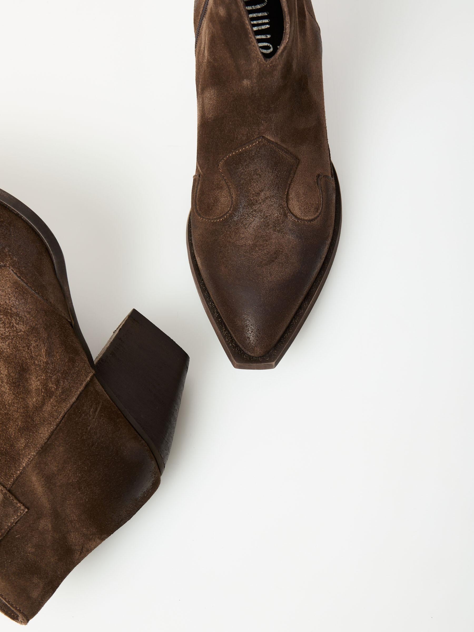 texano basso scamosciato TEX64 MARRONE OVYE' 