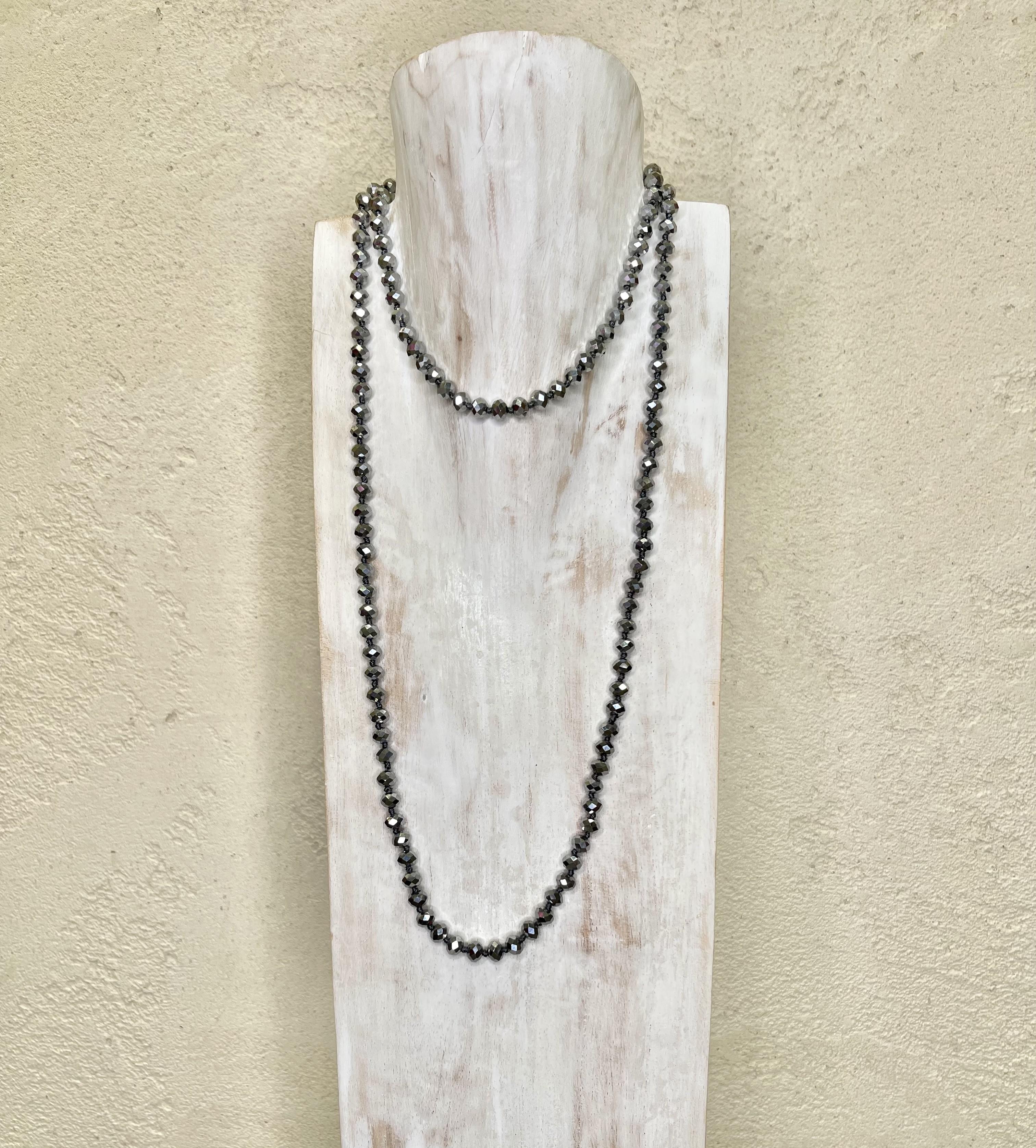 collana con cristalli grandi COLCRIGRN ARGENTO ELEVI 