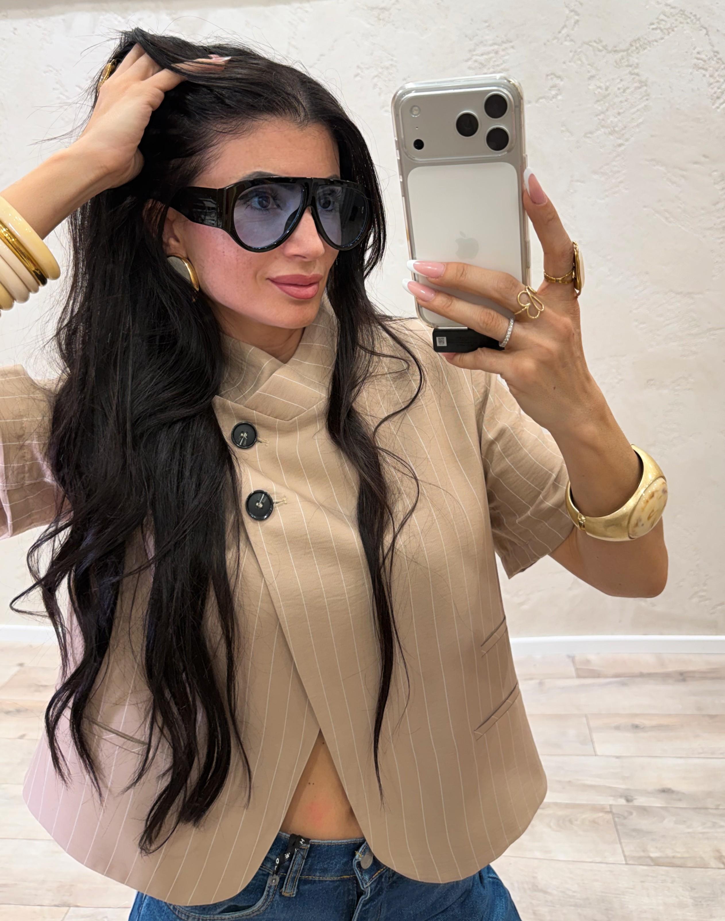 occhiale da sole modello "diva trasparent" DIVASKY NERO ELEVI 