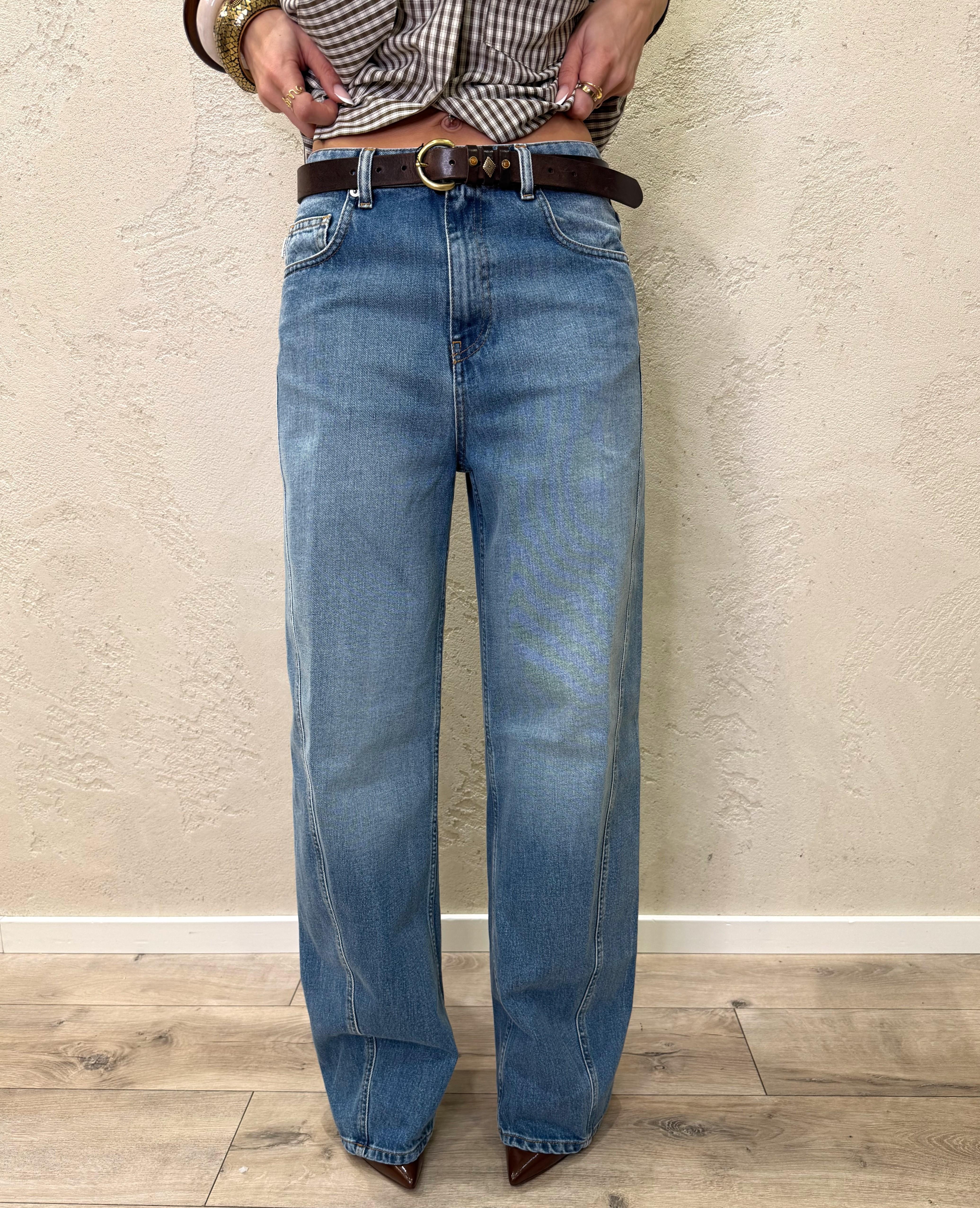 jeans modello cornelia wide leg DAB5252 DENIM VICOLO 