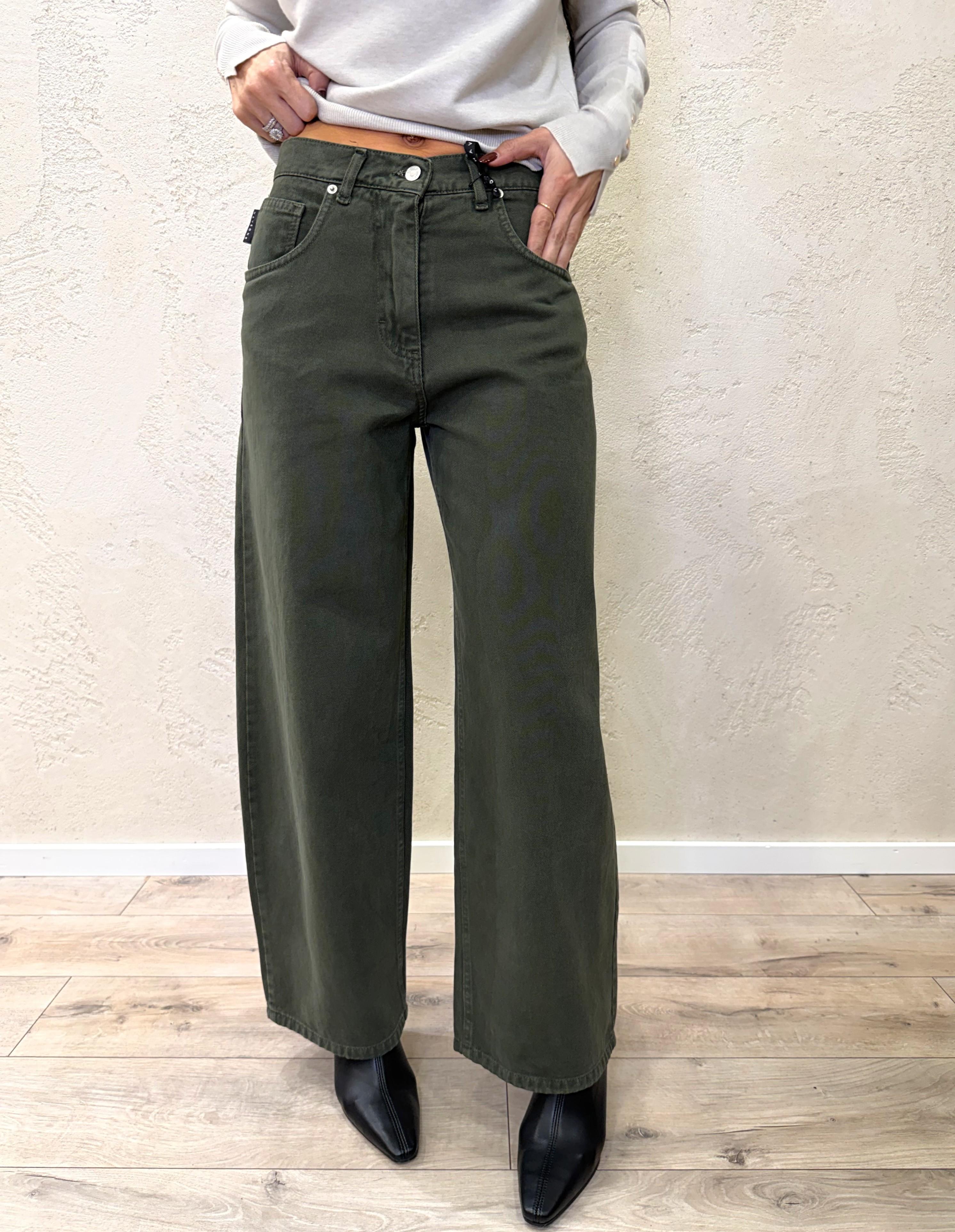 jeans modello bella gamba dritta PLS-P014 MILITARE HAVEONE 