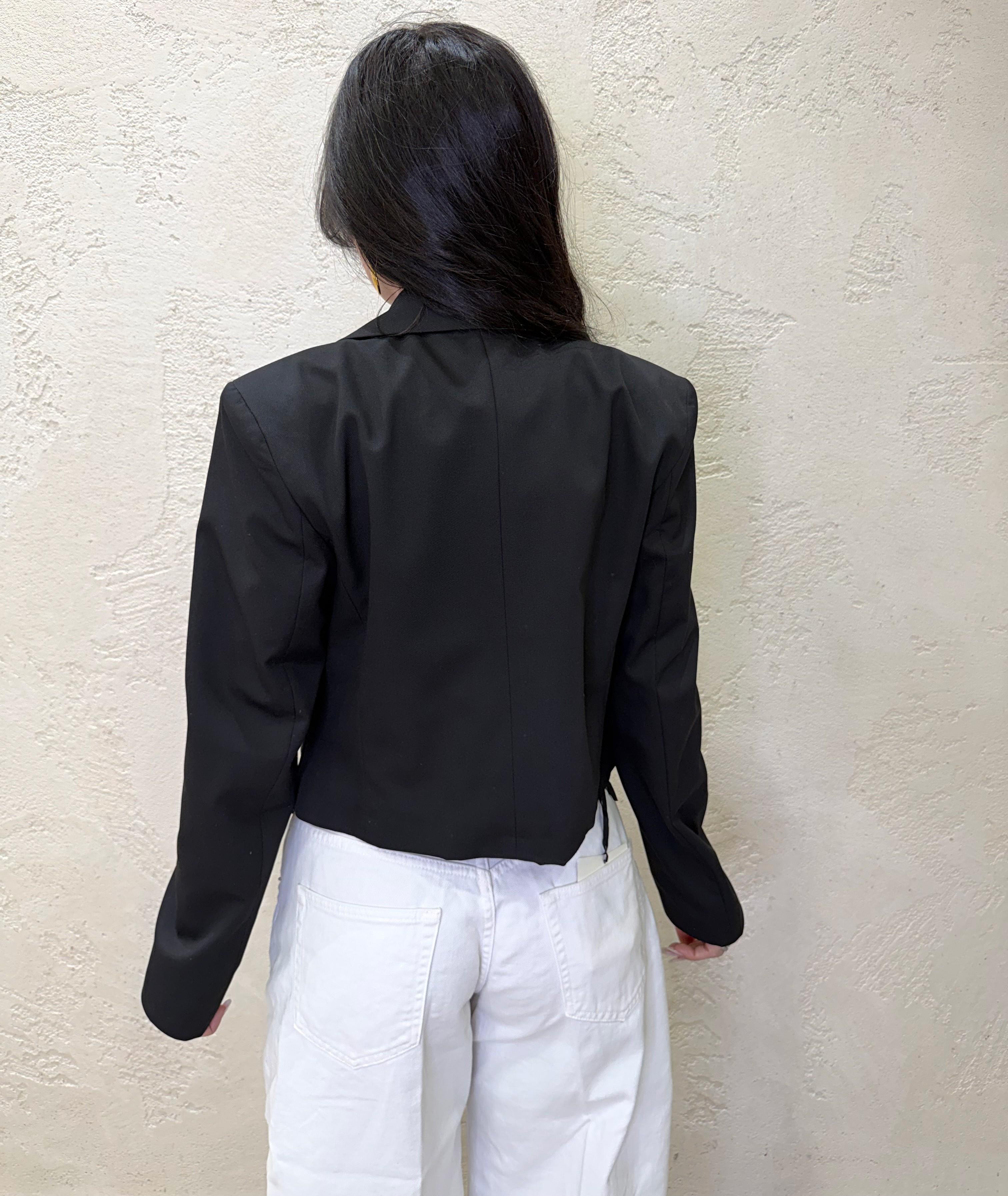 giacchino corto asimetrico TAB1381 NERO VICOLO 