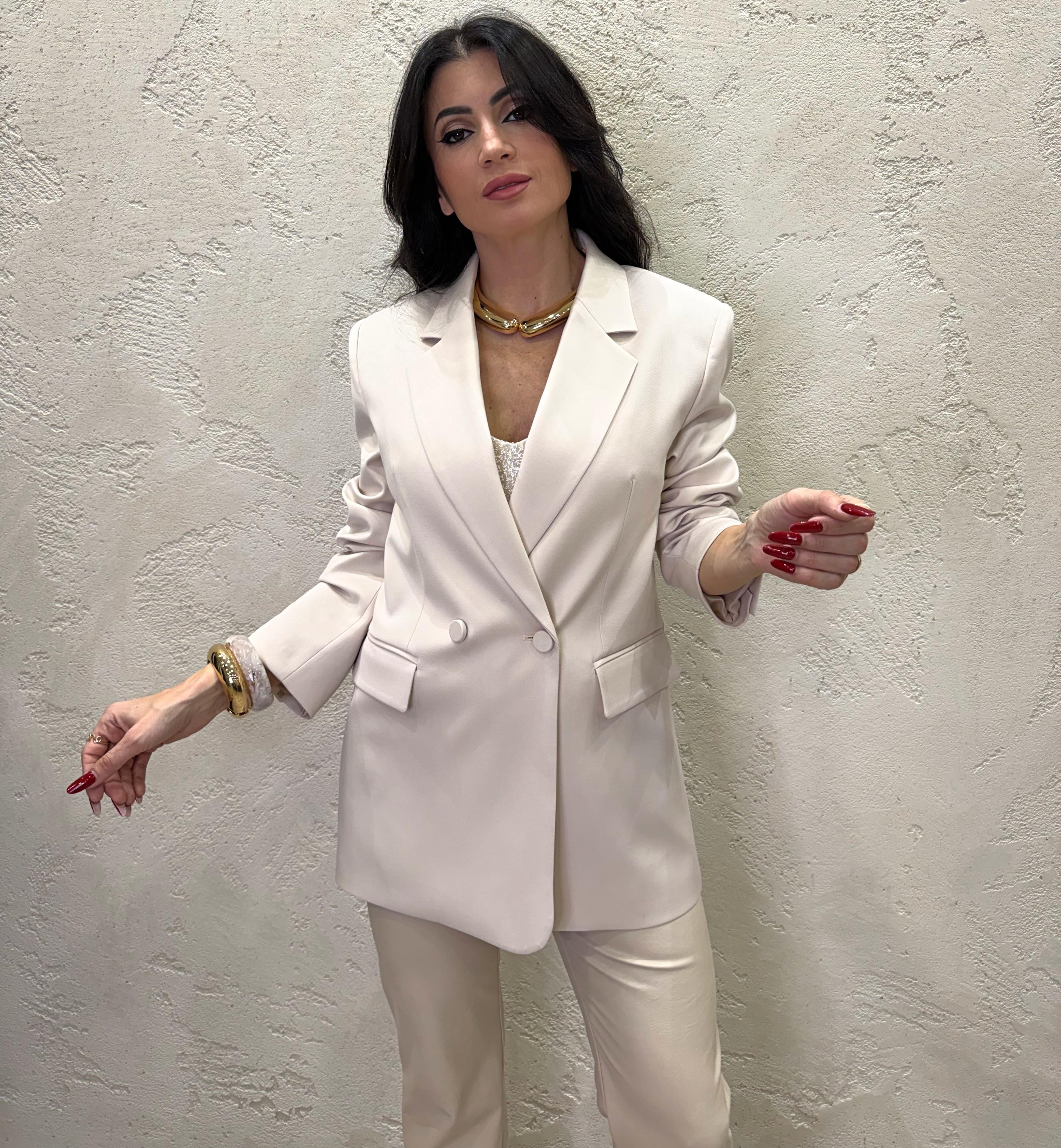 blazer over doppio petto JBM2K0G BURRO IMPERIAL 