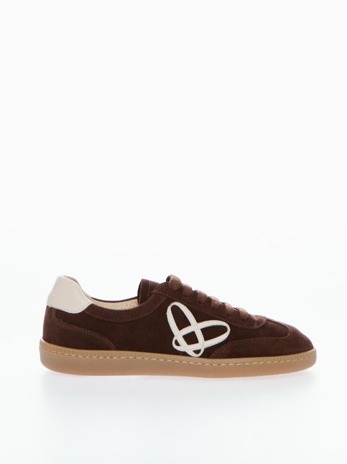 sneakers in vera pelle FE4467M MARRONE OVYE' 