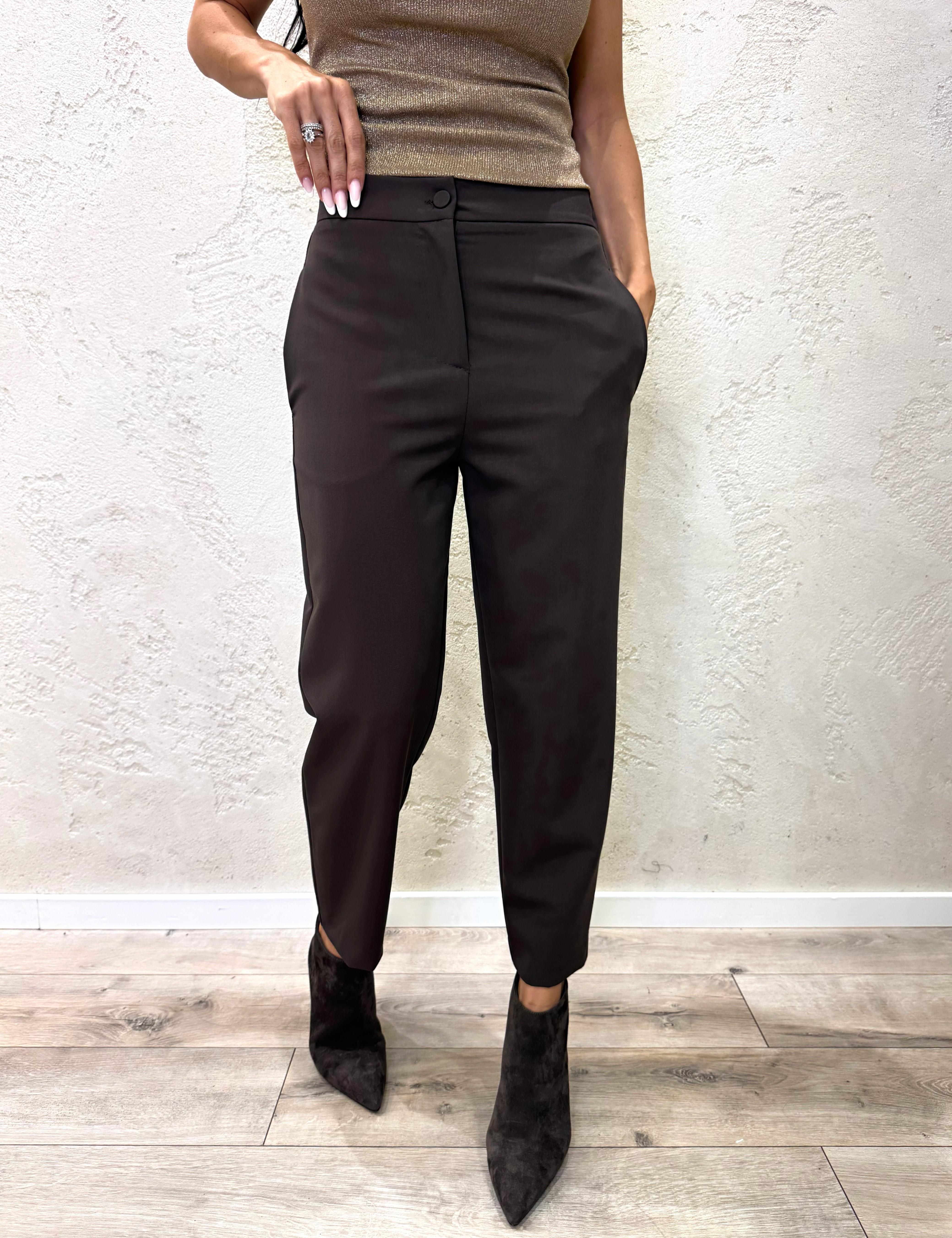 pantaloni carrot fit TF0373 MORO VICOLO 
