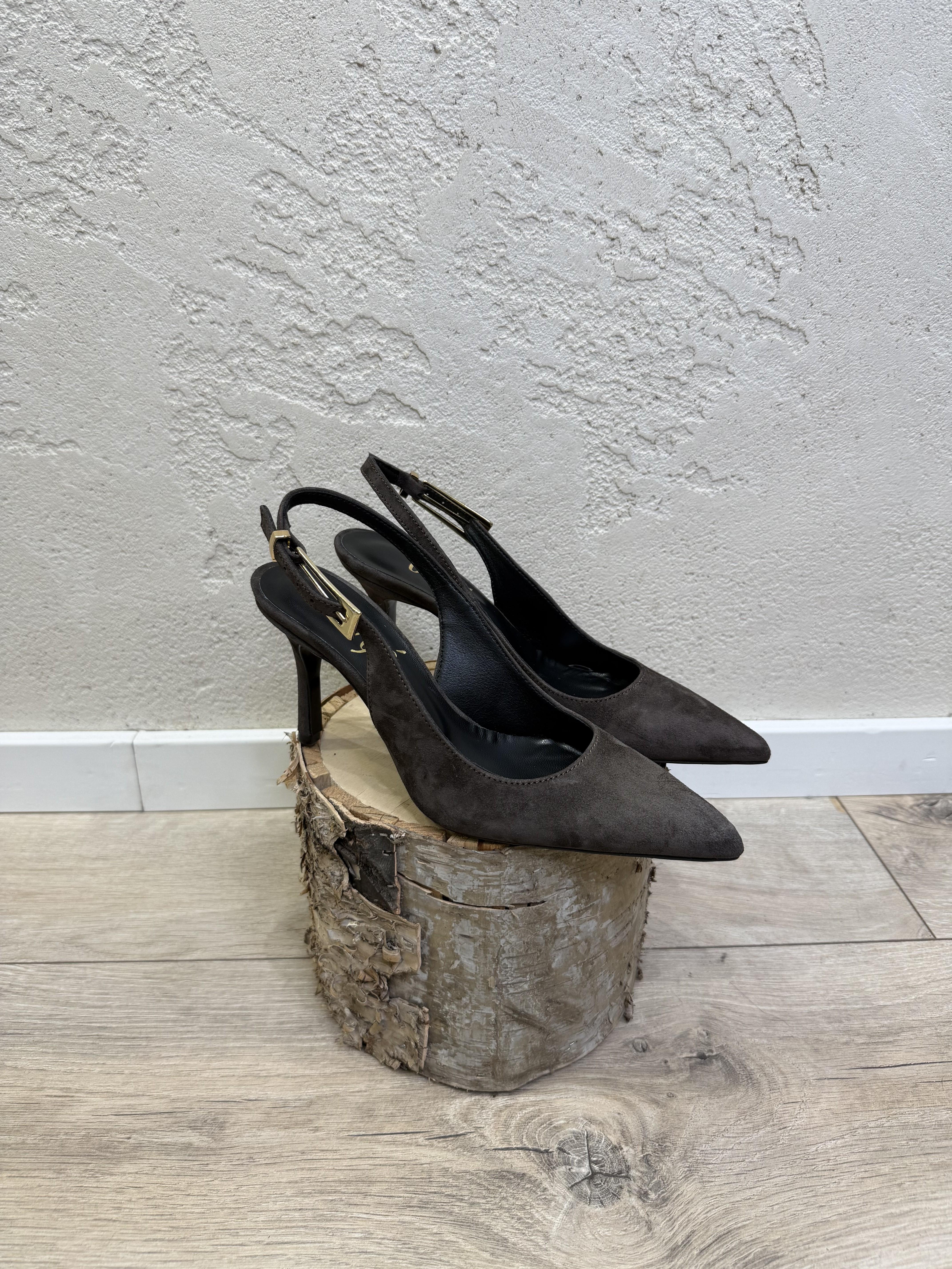 slingback scamosciate AT6990 MORO OVYE' 