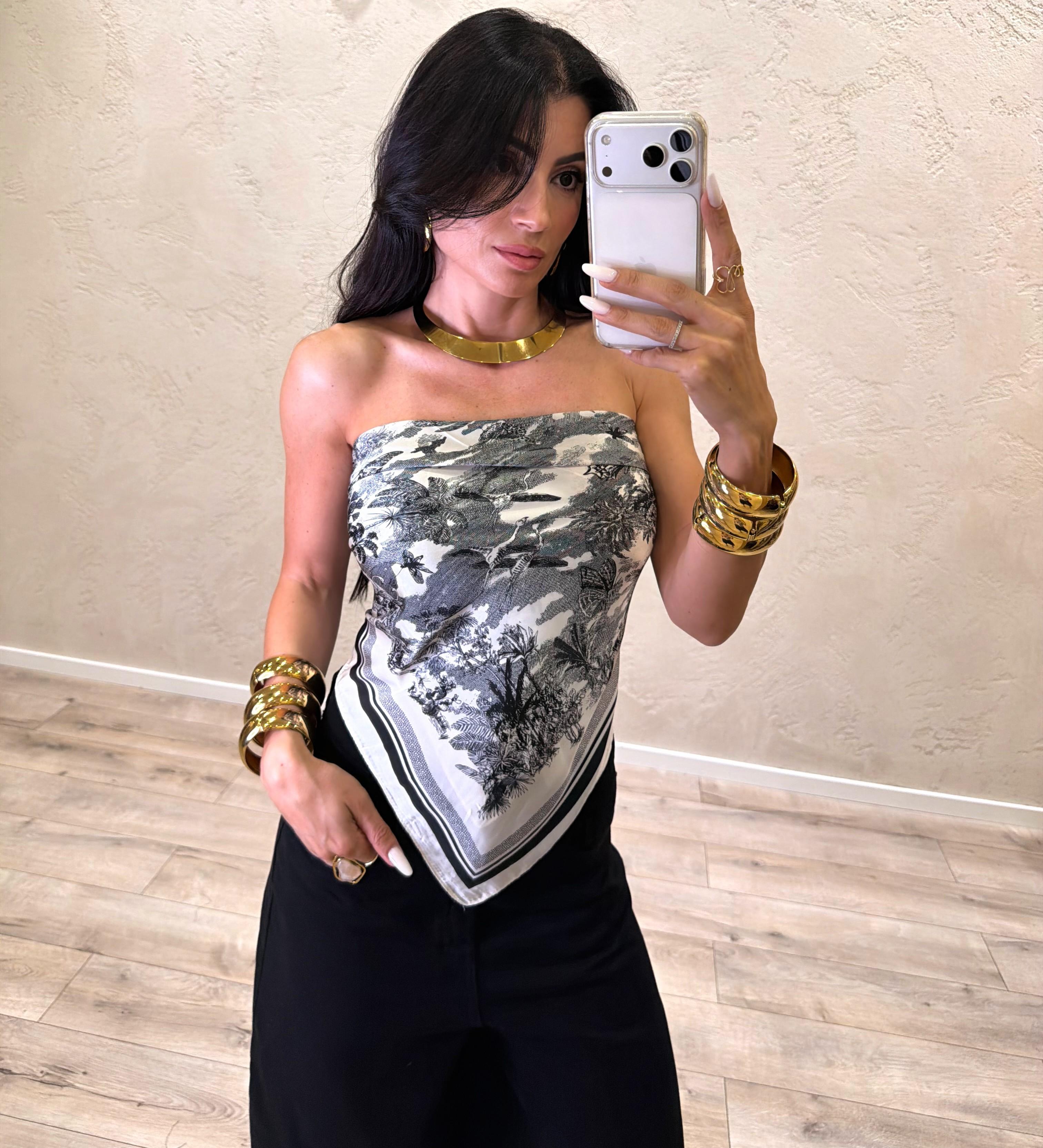 foulard palm fantasia dior FOUL-DIOR-PALM NERO ELEVI 