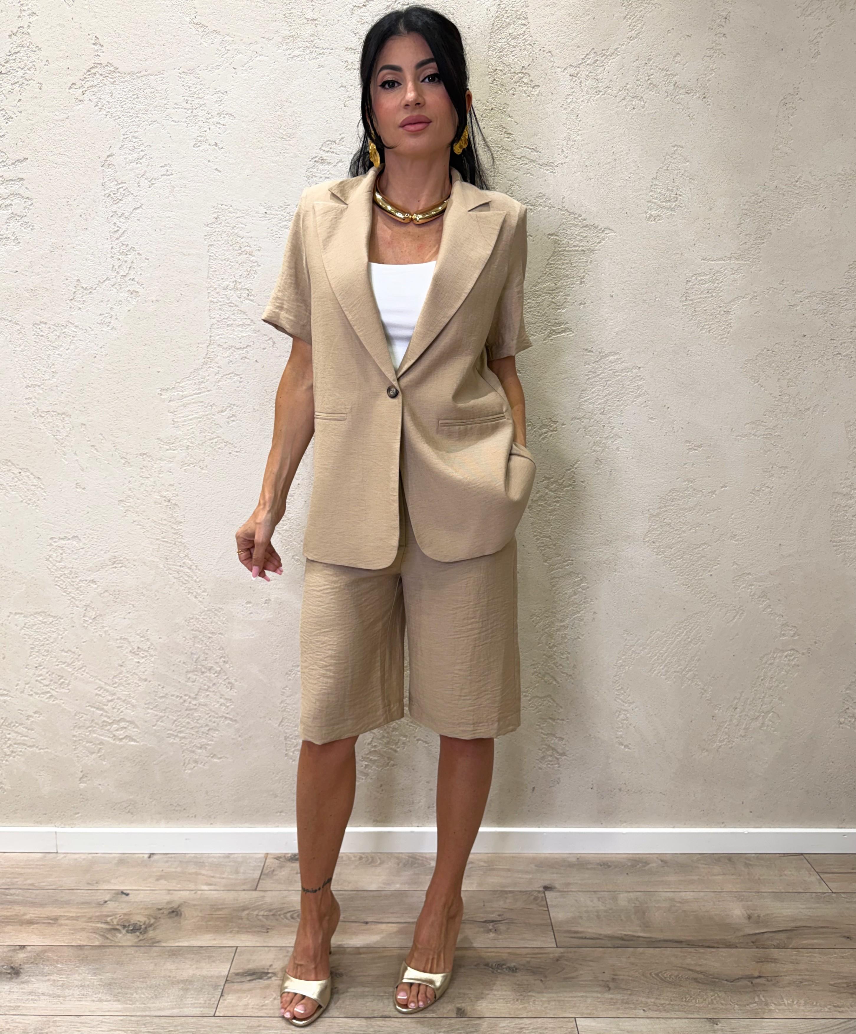 maxi bermuda misto lino PIA-Q525 DESERTO HAVEONE 