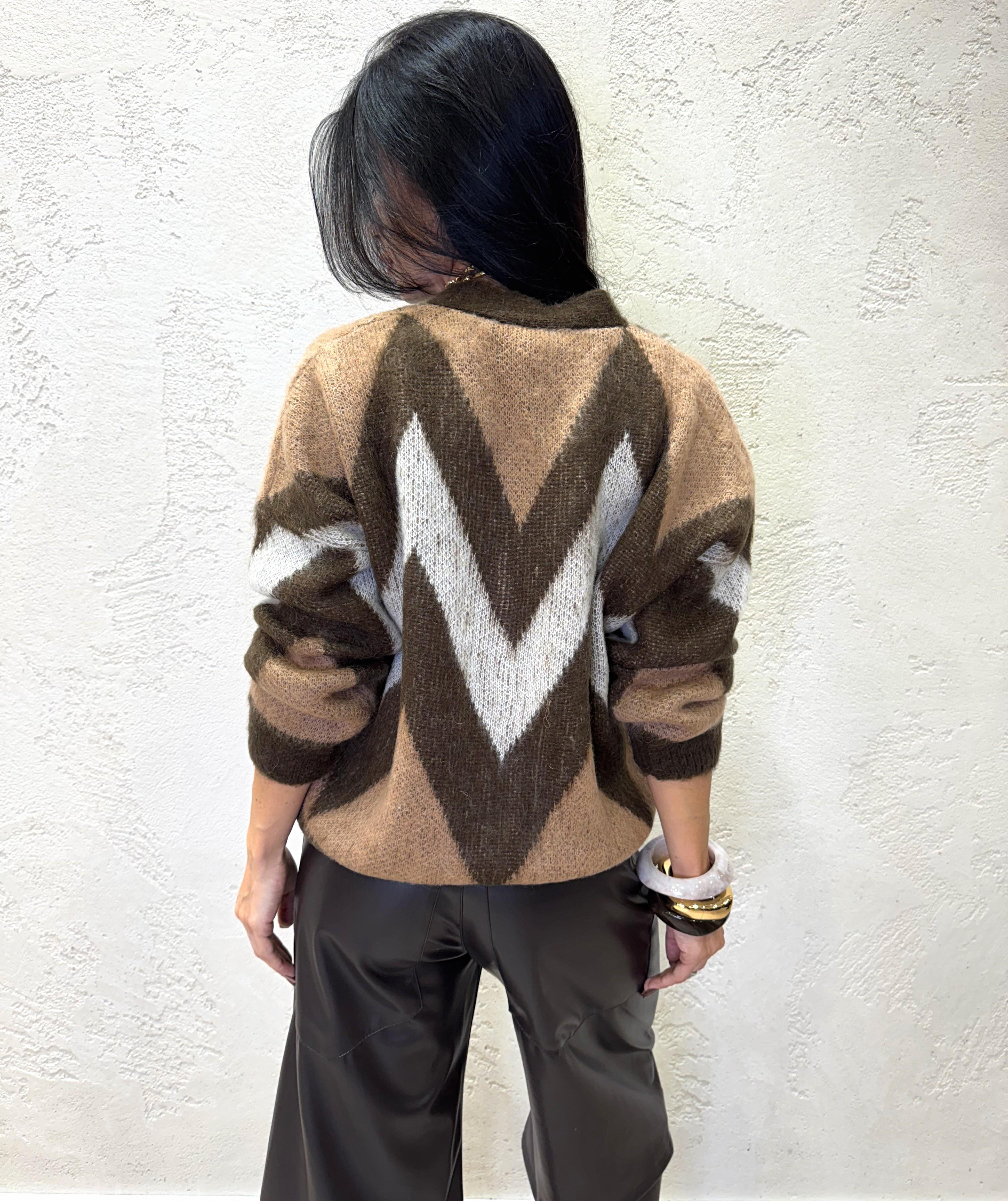 cardigan misto mohair fantasia 55116F FANTASIA VICOLO 