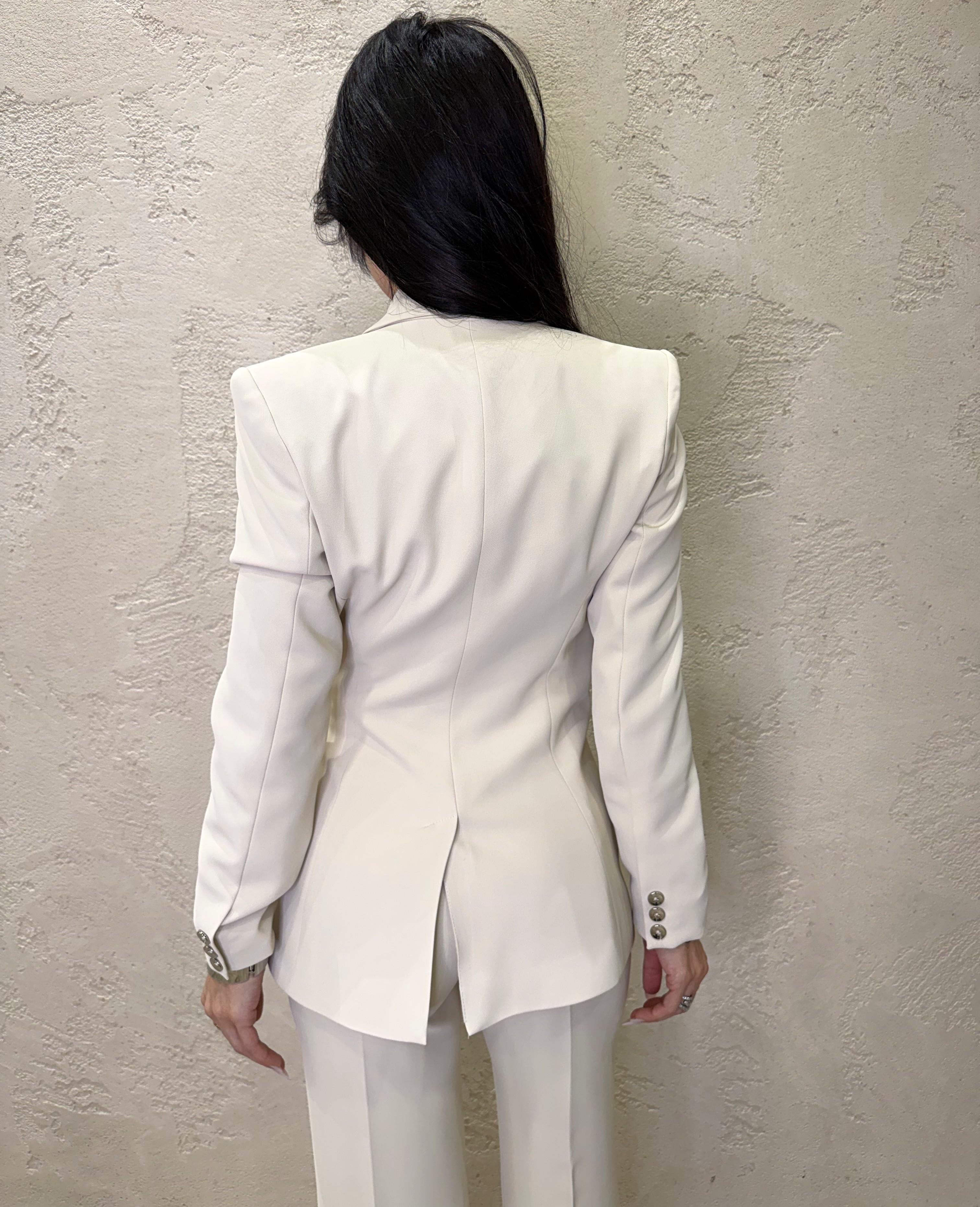 blazer infiancato con incrocio frontale J9990015V BURRO IMPERIAL 