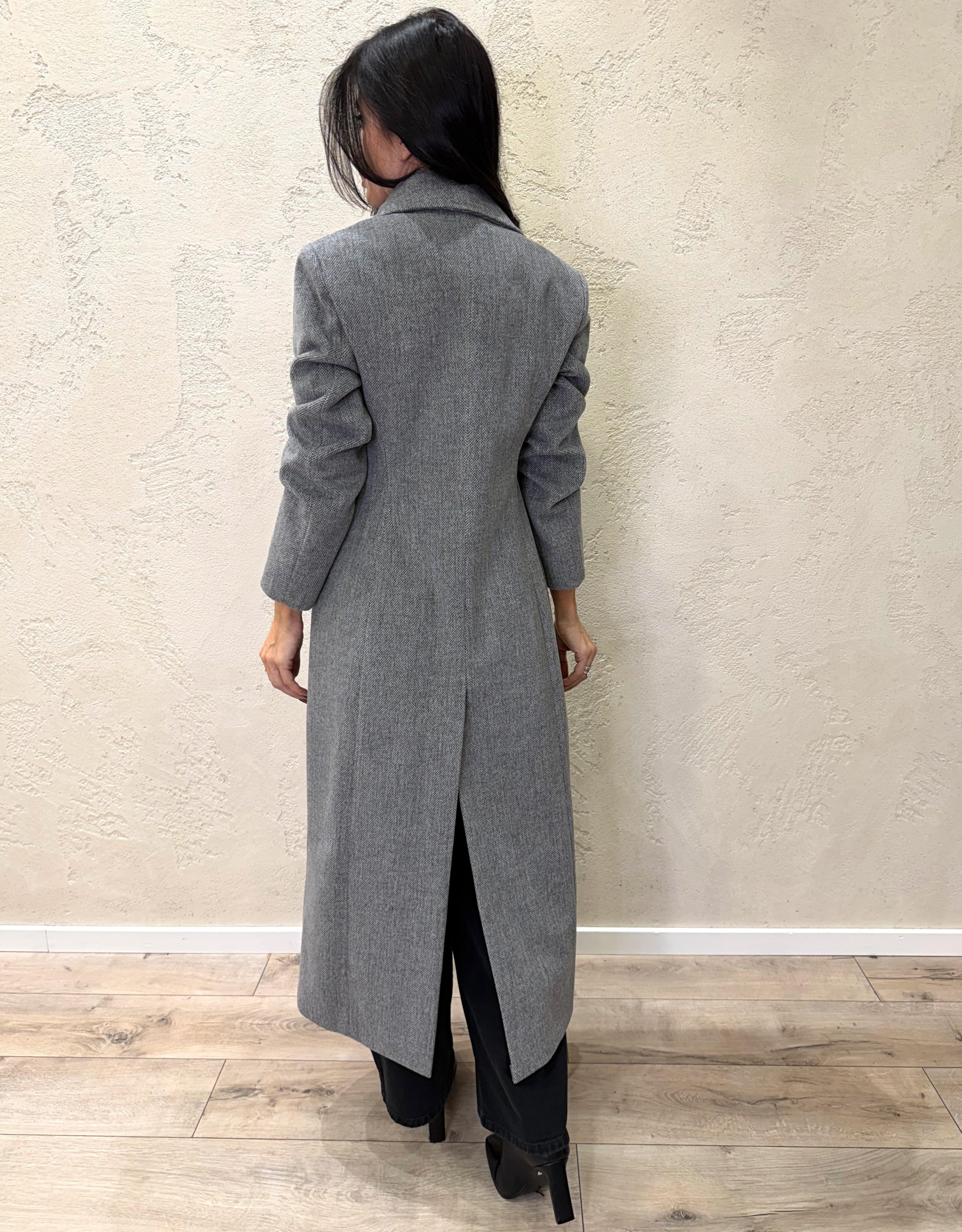 cappotto lungo doppio petto CAPPOTTODP GRIGIO ELEVI 