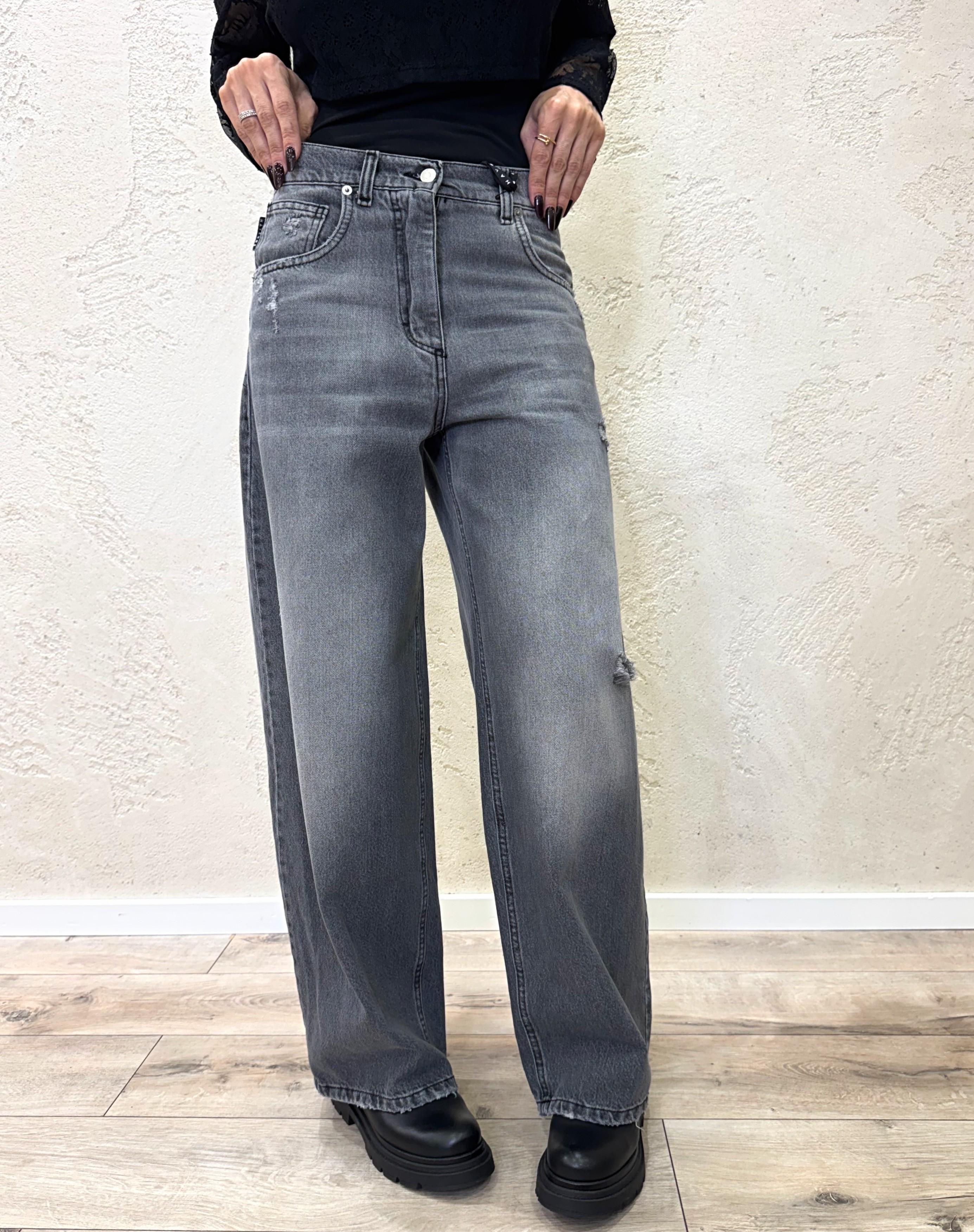 jeans modello bella gamba dritta PLS-P012 GRIGIO HAVEONE 