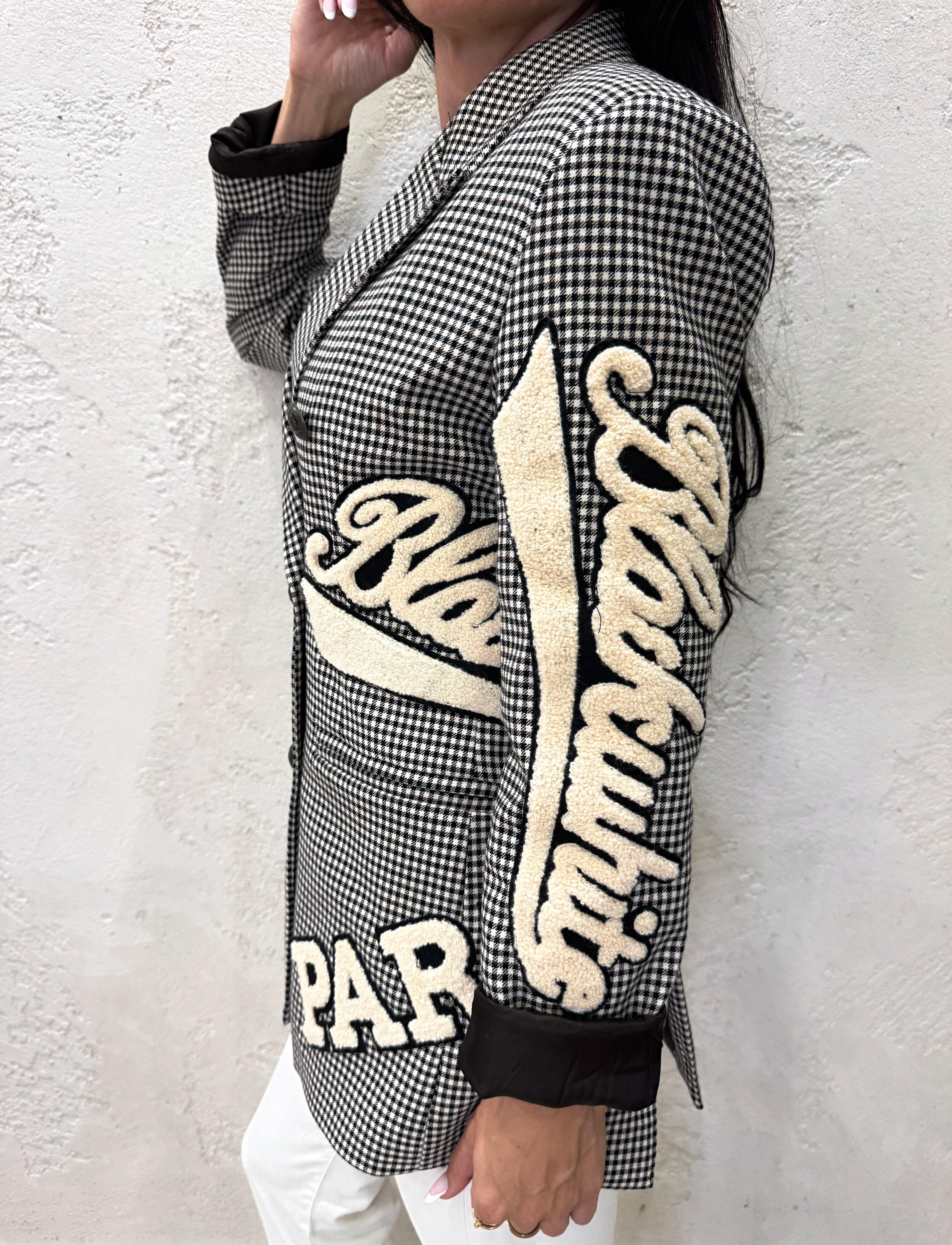 blazer doppiopetto con patch 37366 FANTASIA TENSIONE IN 