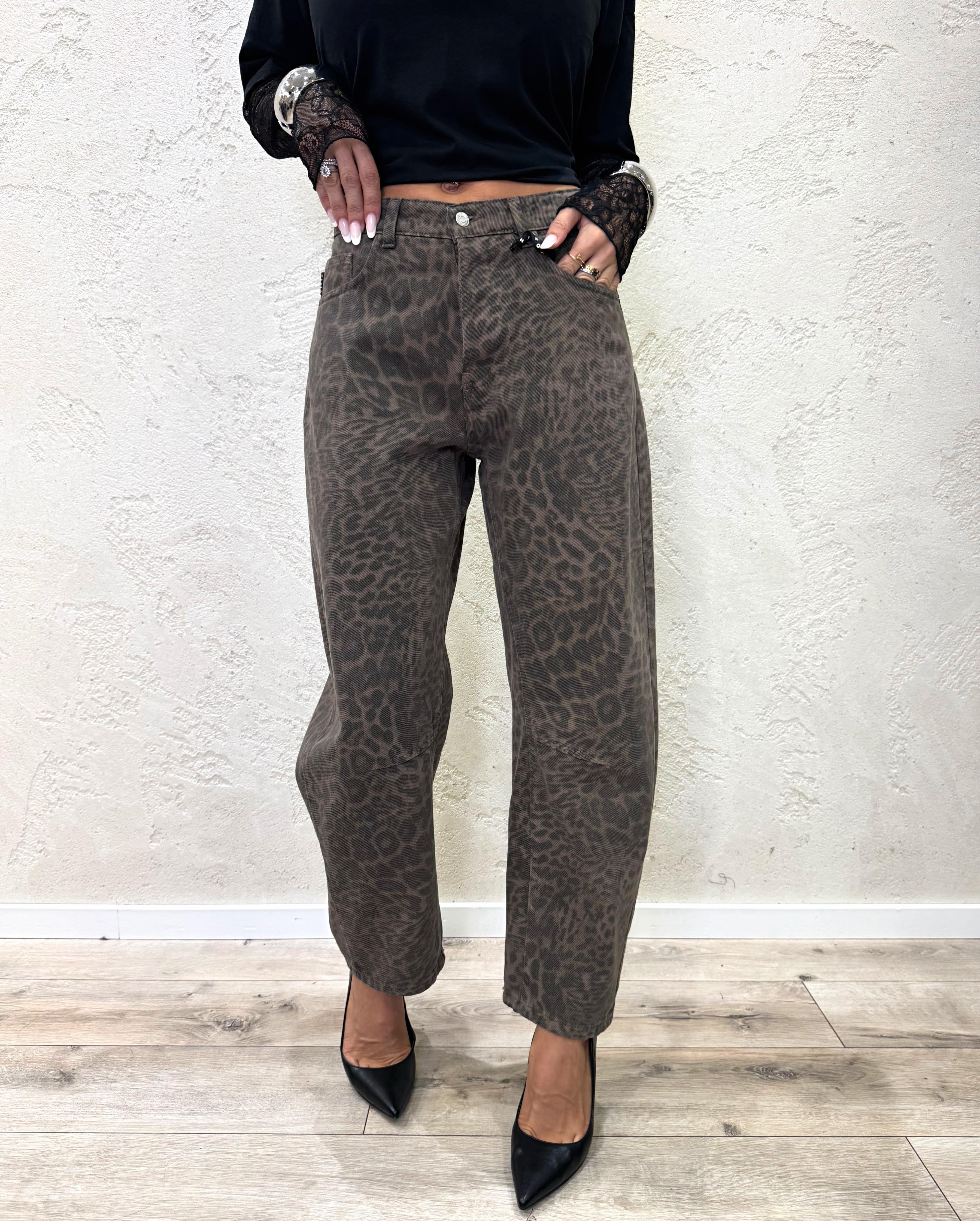 jeans modello ferro di cavallo maculato PGZ-P159 MACULATO HAVEONE 