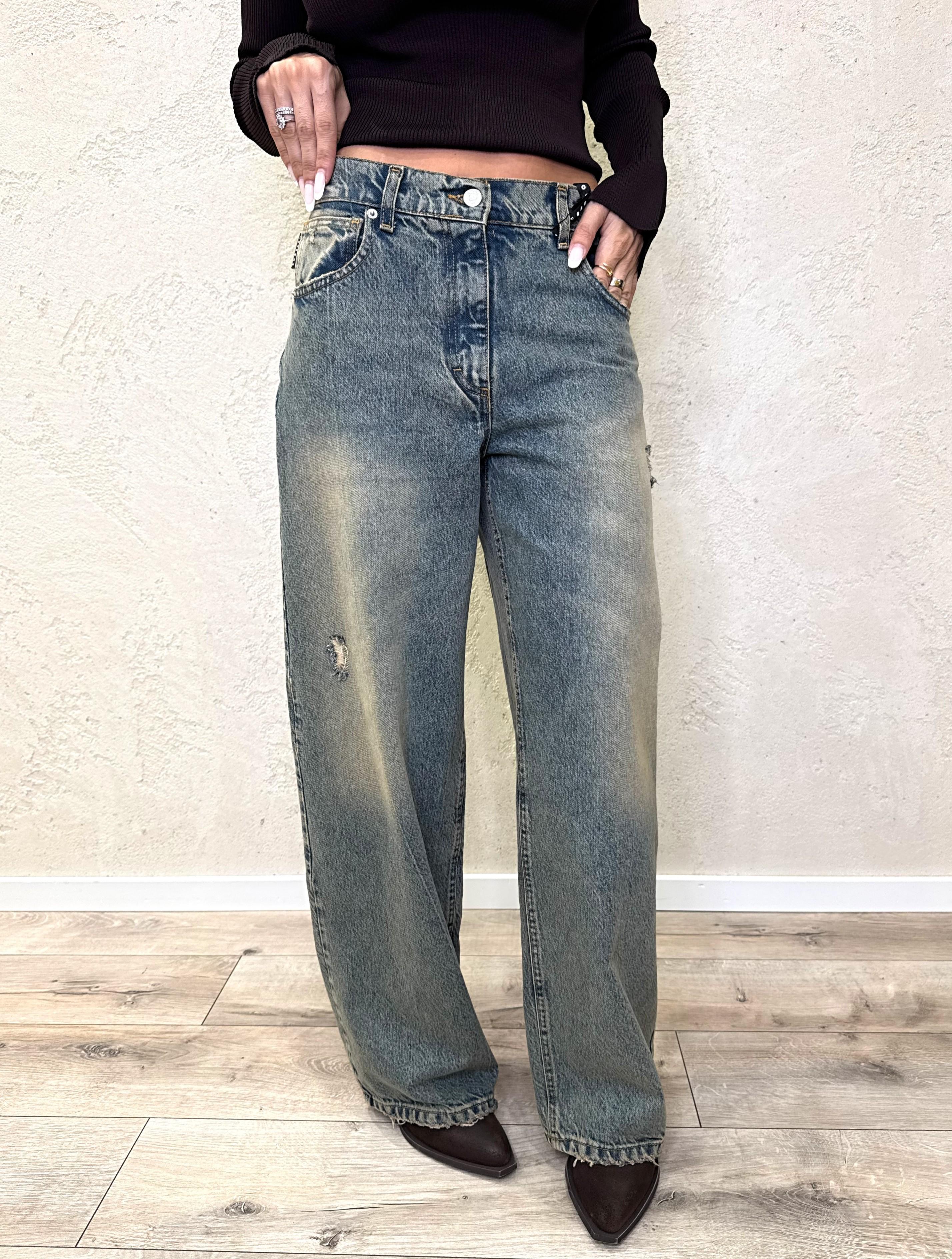 jeans modello bella gamba dritta PLS-P011 THE HAVEONE 