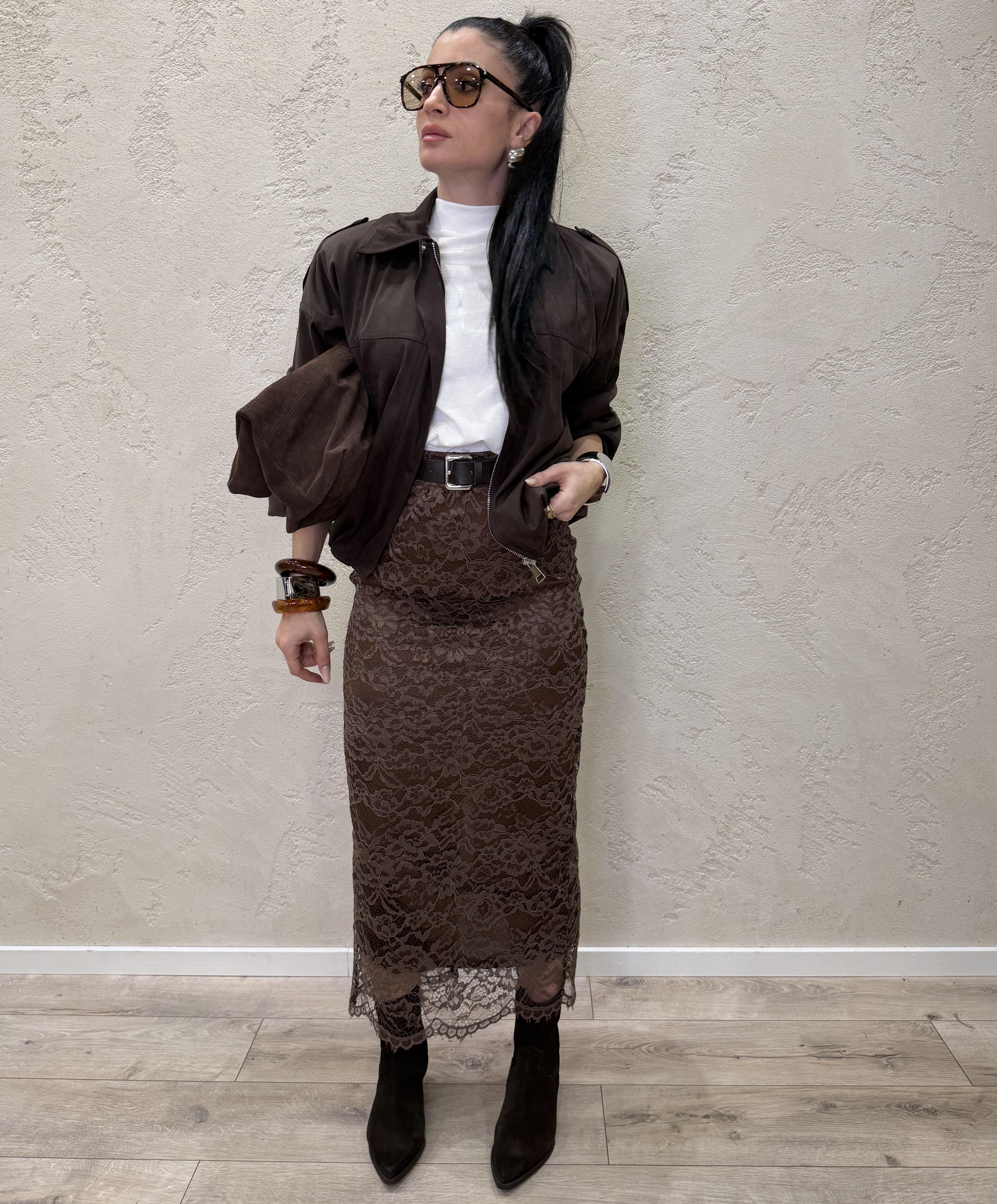 longuette in pizzo GFW-Q014 MORO HAVEONE 