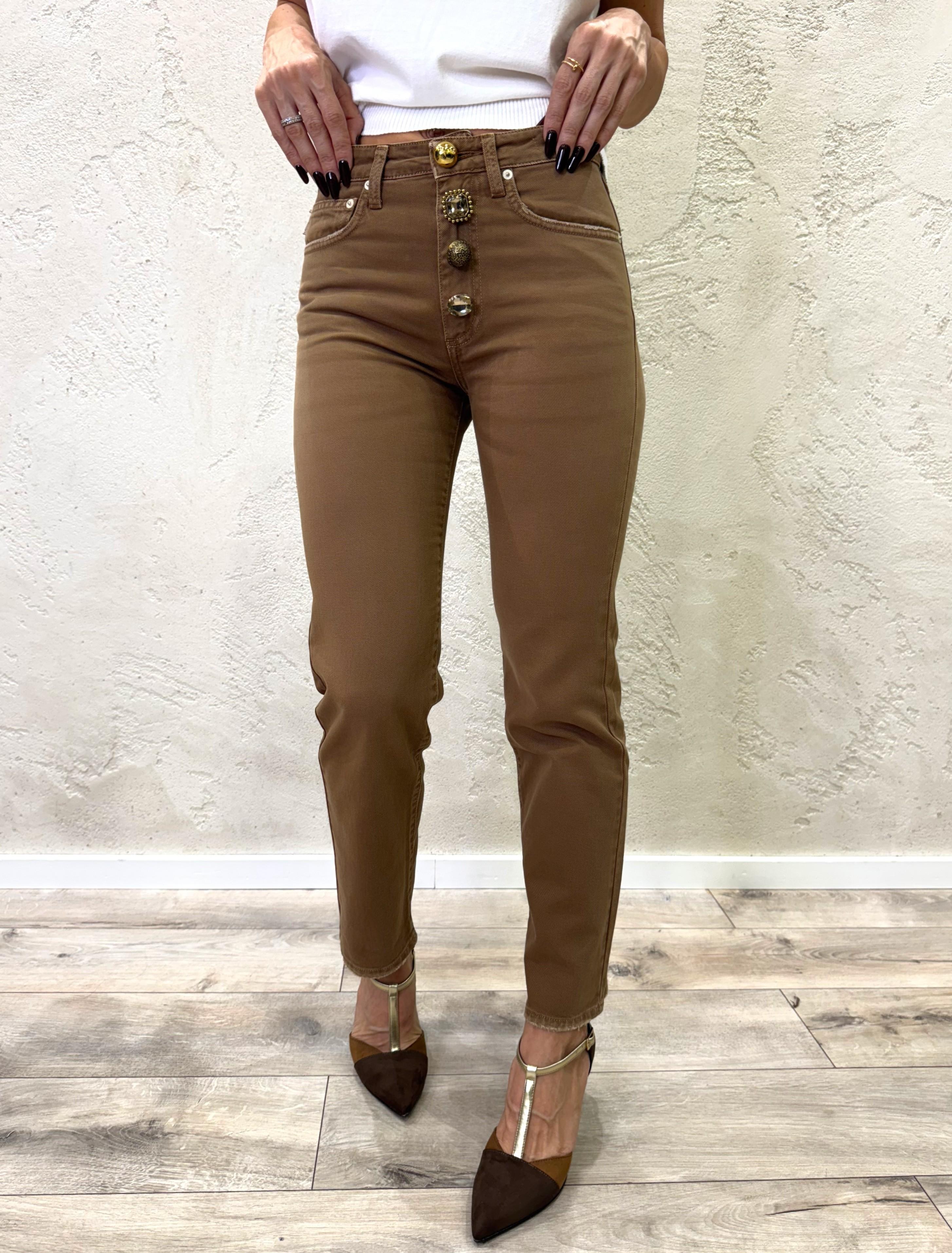 jeans modello zoe DF5056 TABACCO VICOLO 