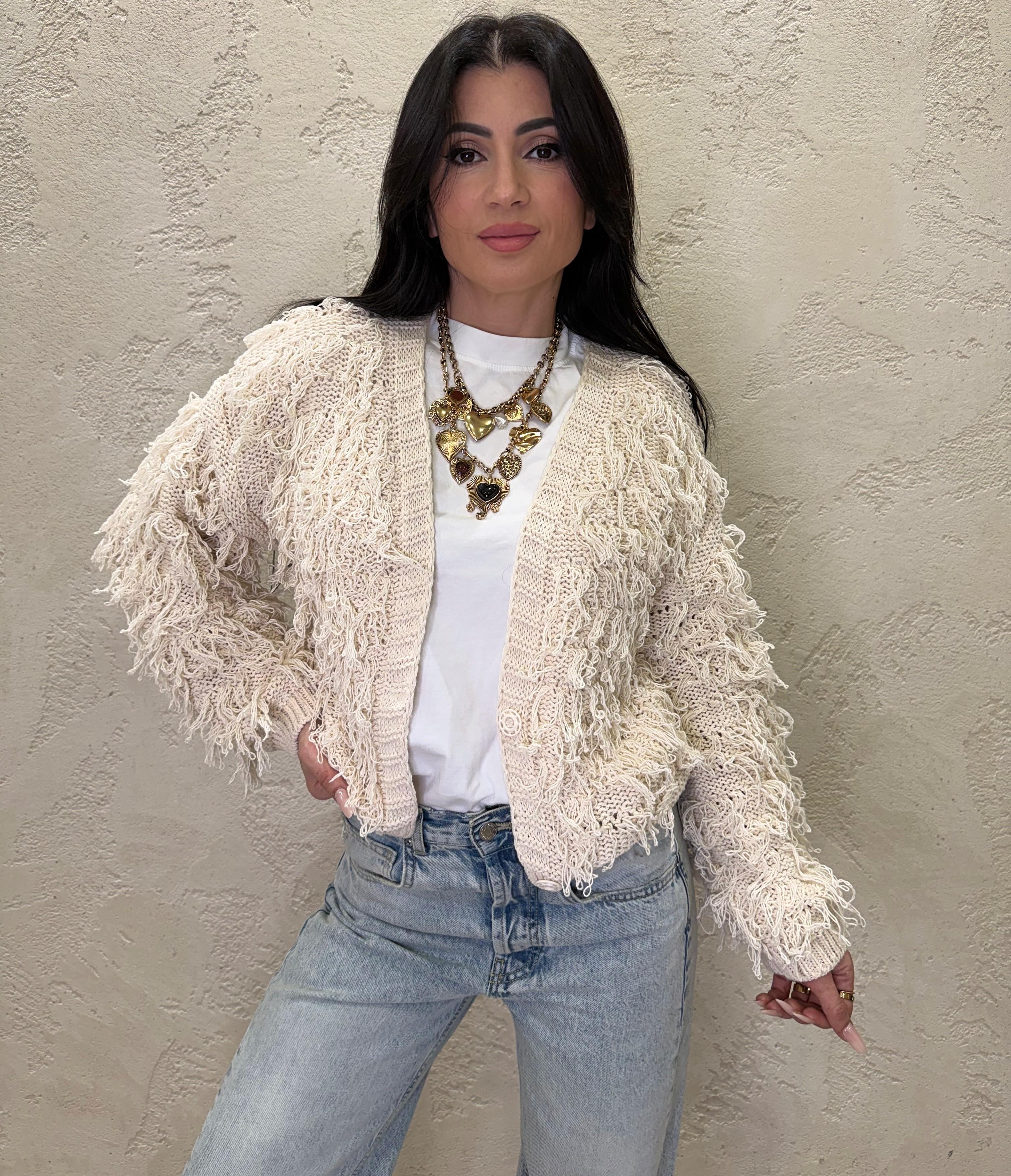 cardigan in maglia sfrangiato JIT-Q005 CALCE HAVEONE 