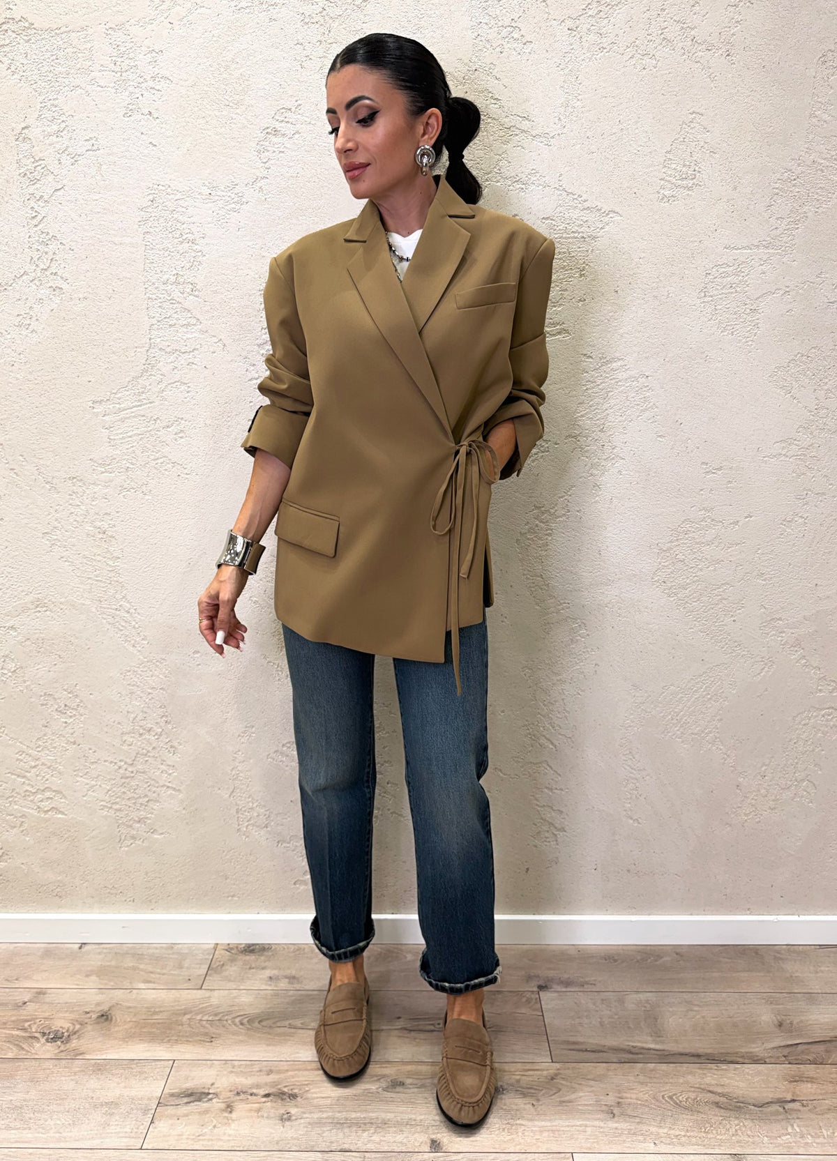 Blazer over a portafoglio