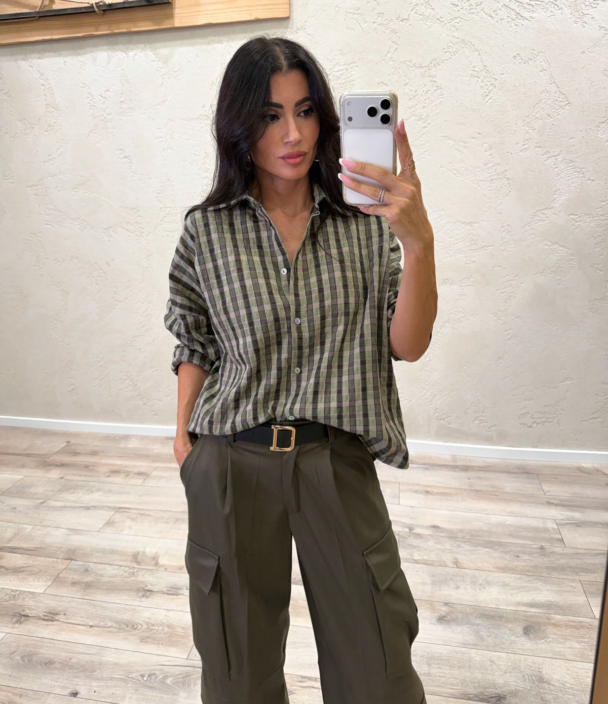 Camicia over a quadri