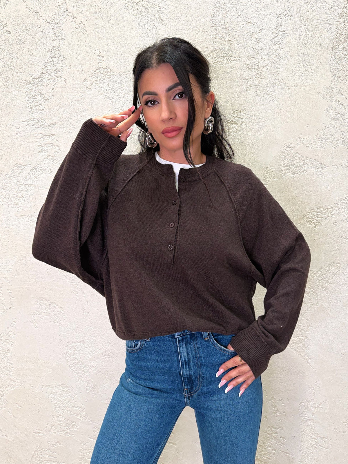 Maglia Noelle con bottoni