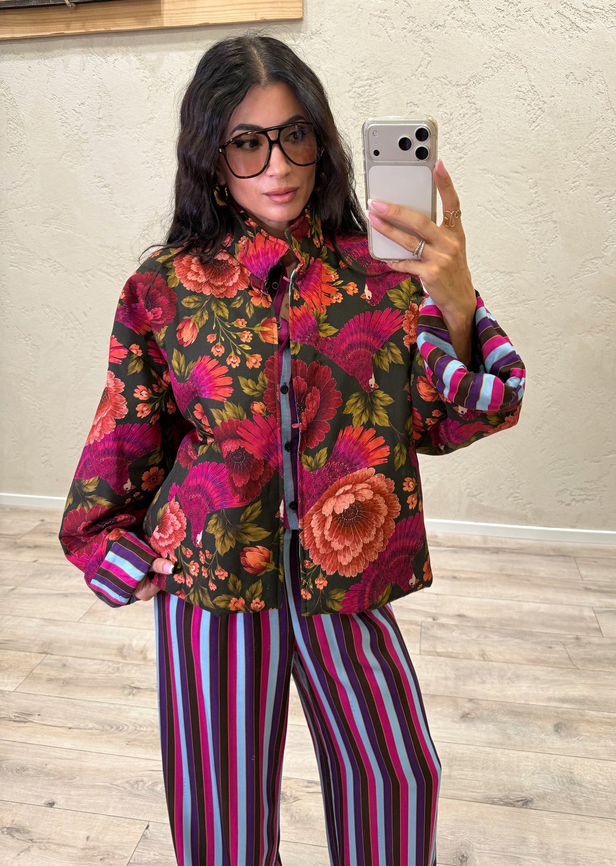 Bomber kimono "Nomad" colibrì