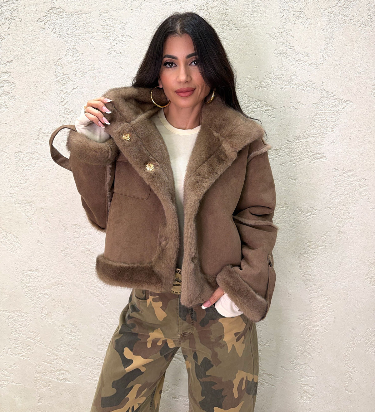 Montone "Aviator" double face