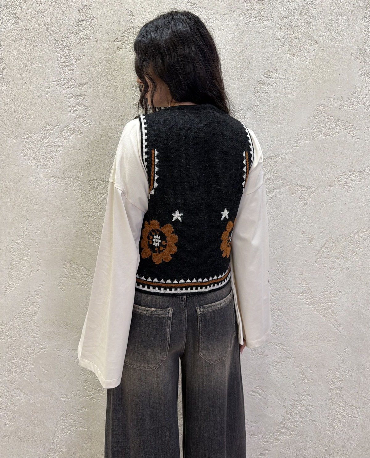 Gilet "Ecuador" in misto lana e alpaca
