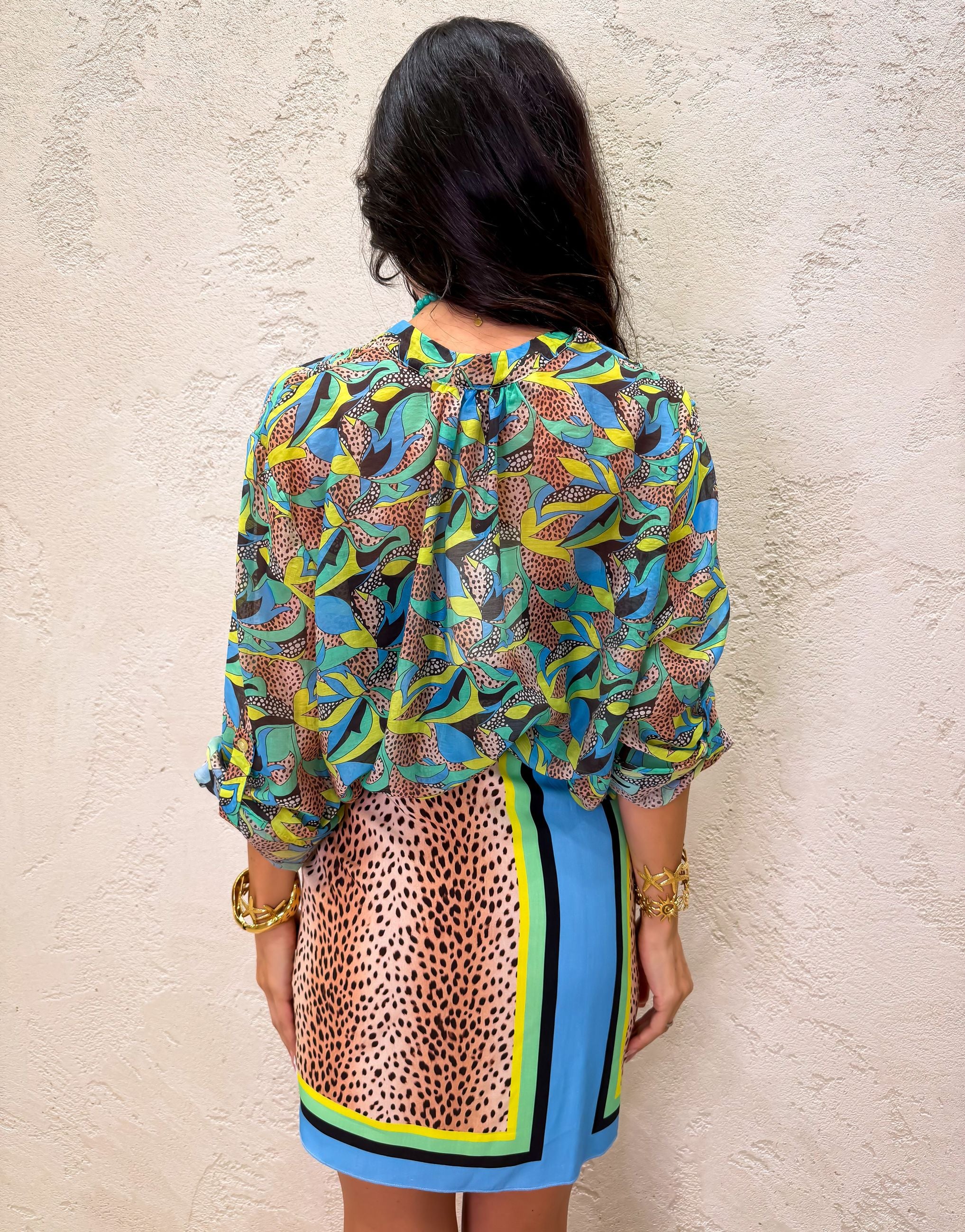 Camicia in lyocell Wild Jungle
