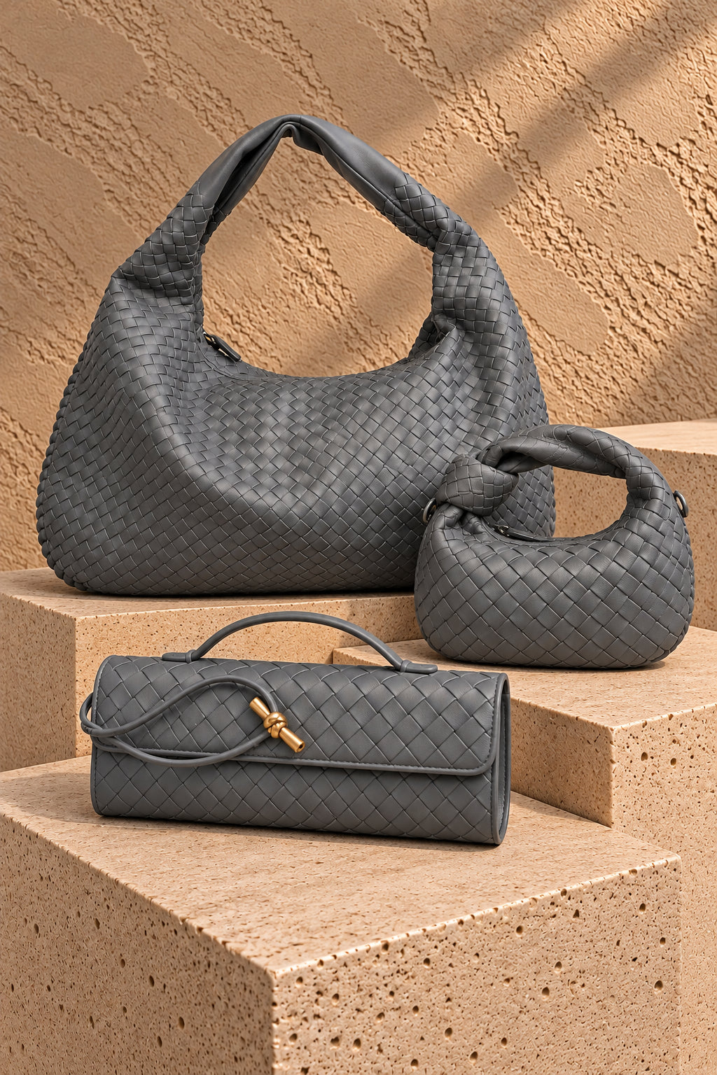 Borsa mini "Lia" intrecciata