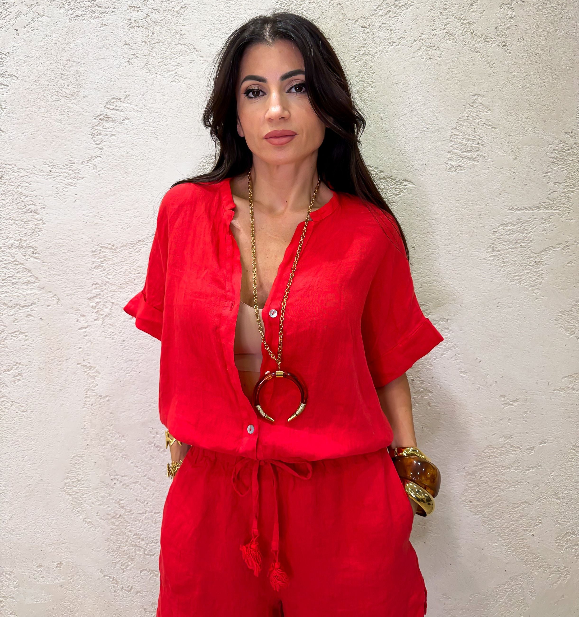 camicia morbida 100% lino