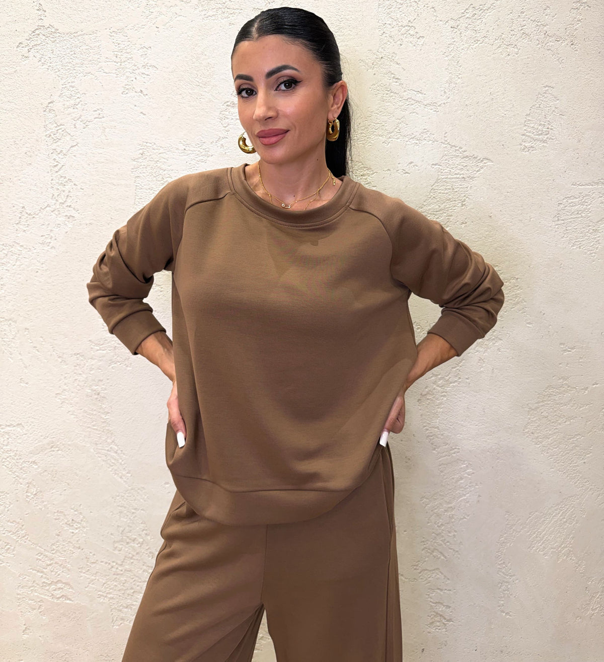 completo coordinato in felpa soft touch