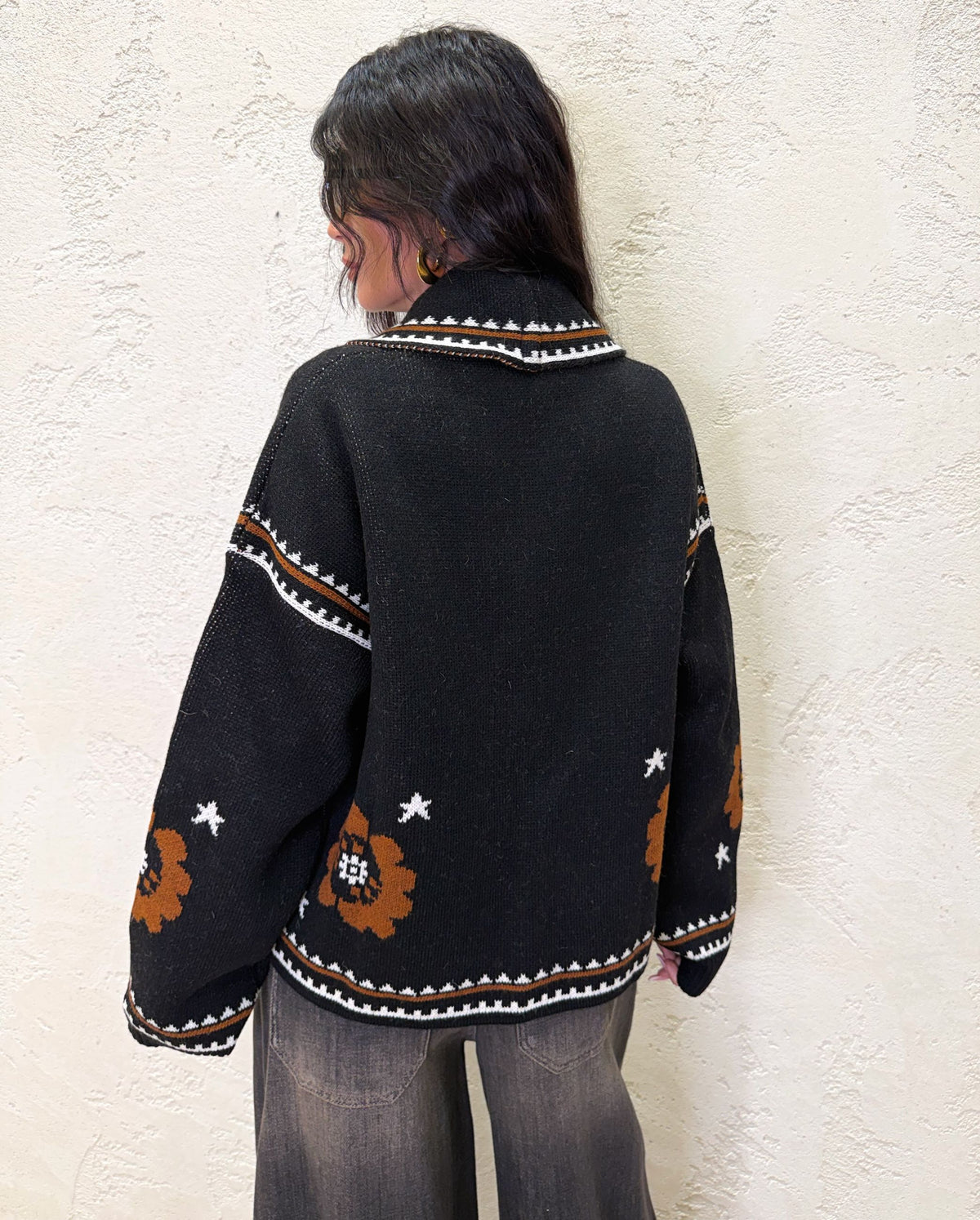 Cardigan "Ecuador" in misto lana e alpaca
