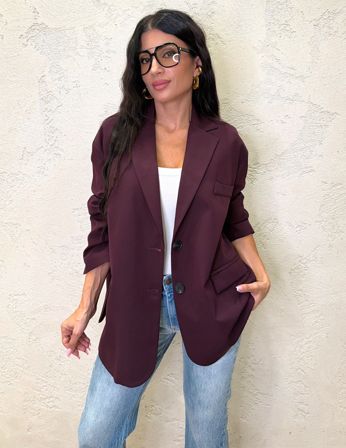 Blazer Icon oversize taglio maschile